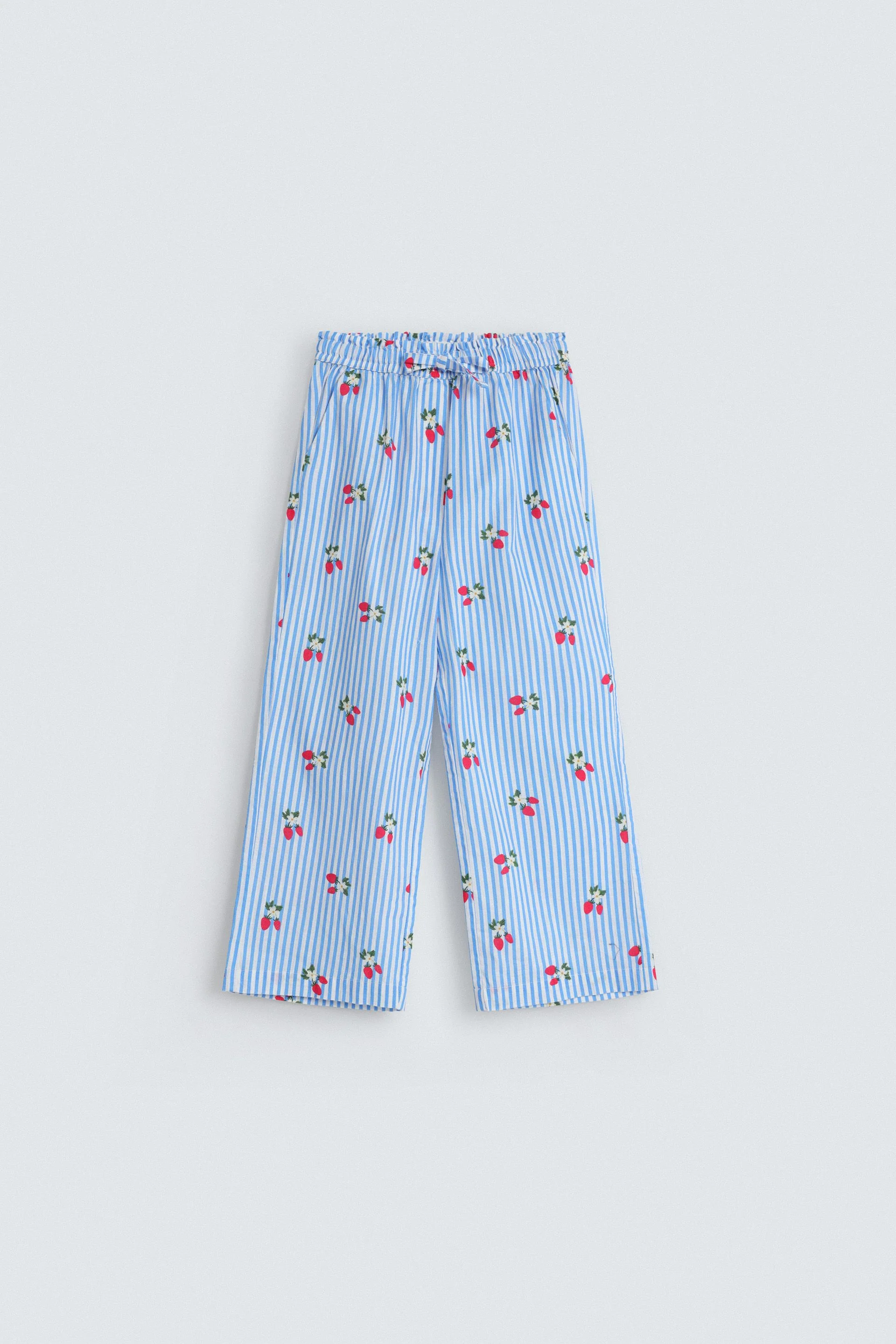 Wide Leg Printed Trousers
