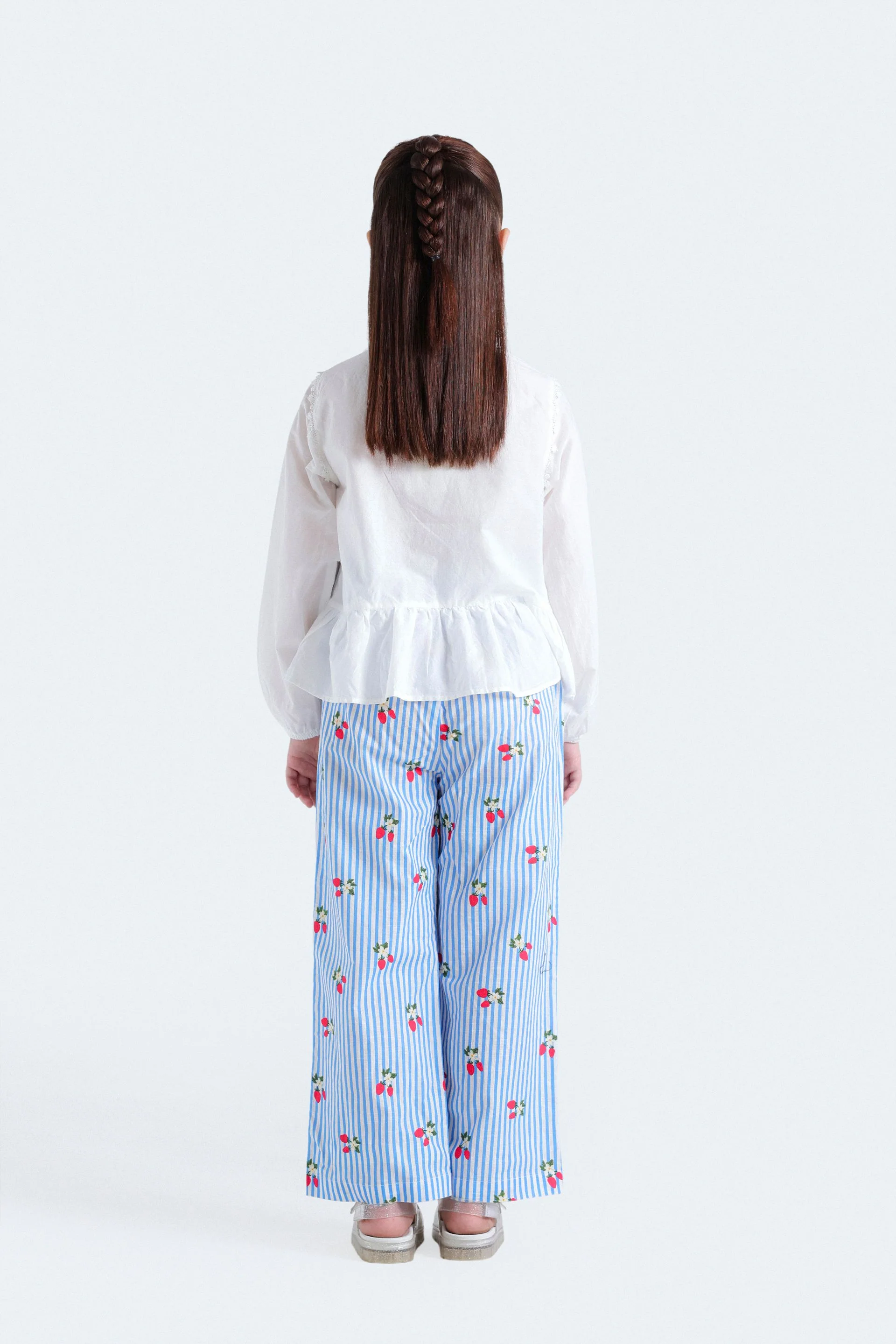 Wide Leg Printed Trousers - Image 6