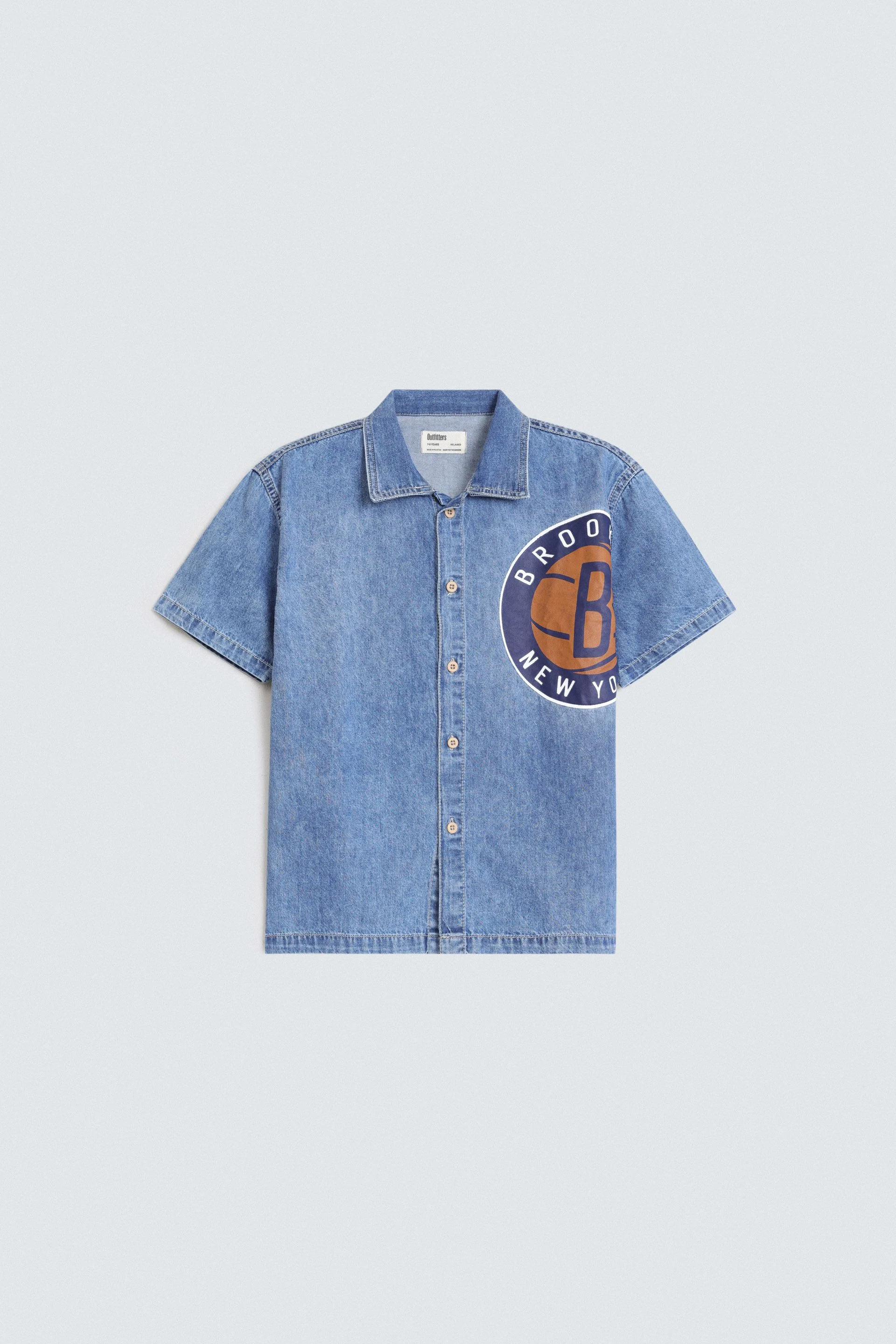 Varsity Denim Shirt