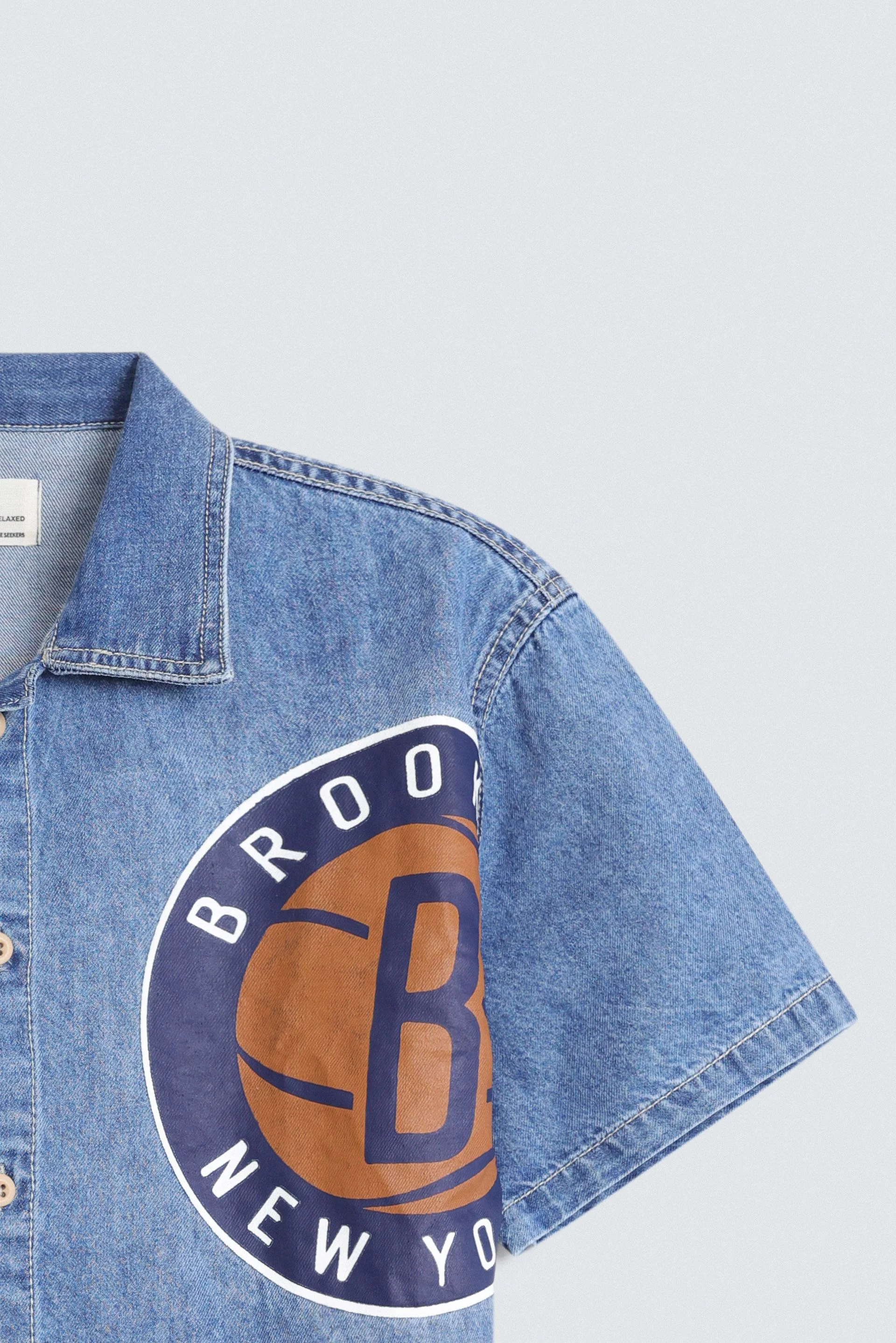 Varsity Denim Shirt - Image 2