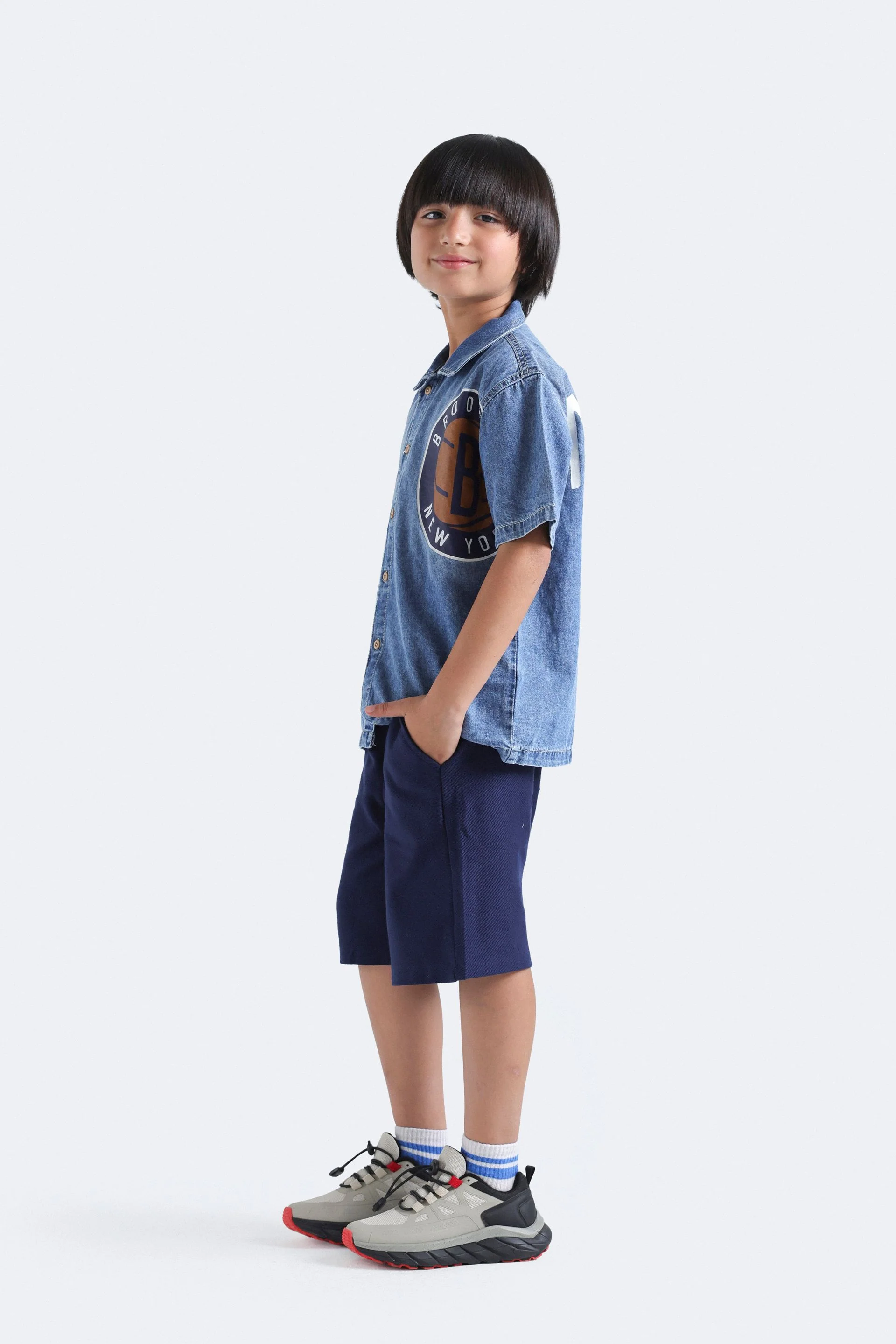 Varsity Denim Shirt - Image 5