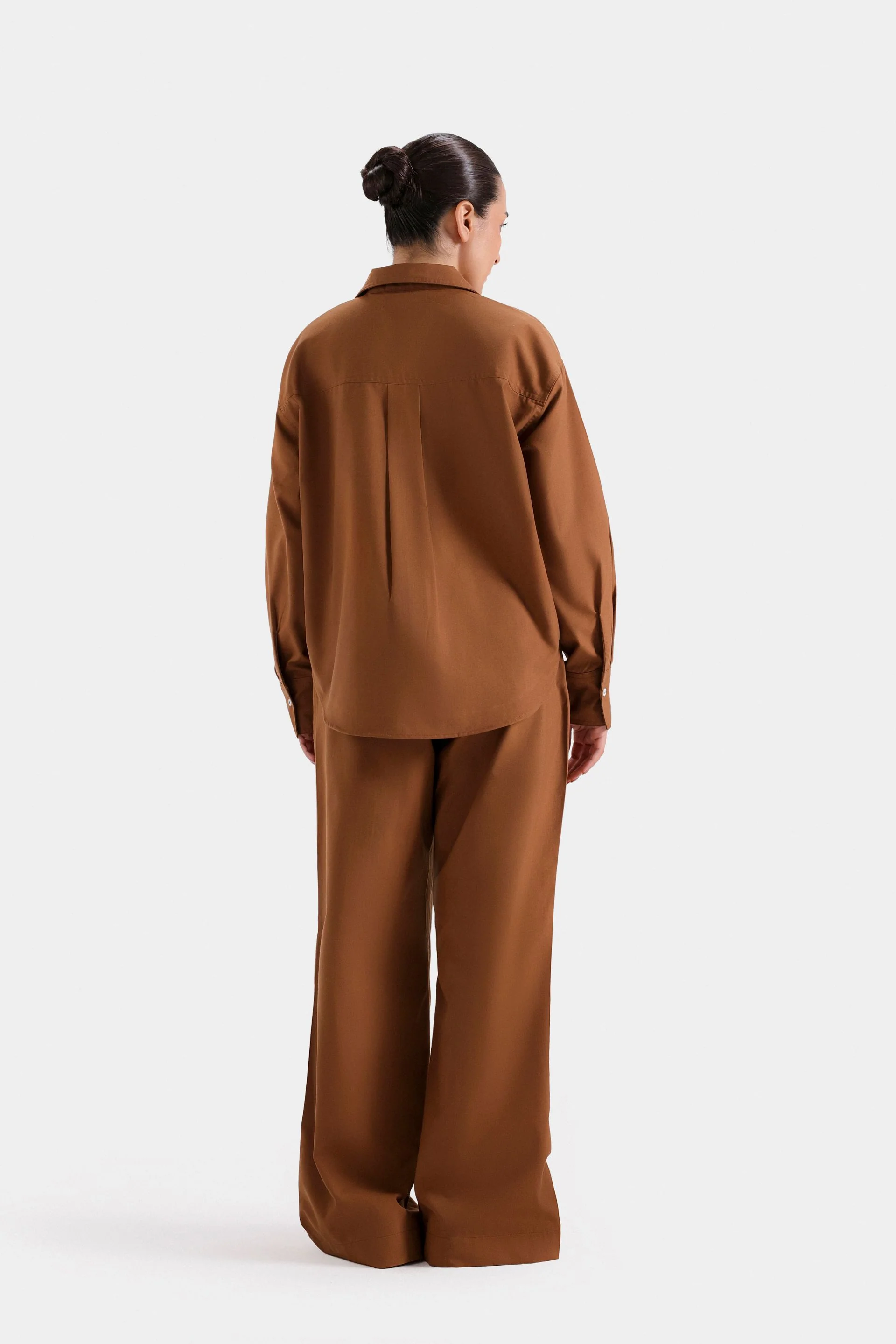 Wide Leg Pleated Trousers - Image 4