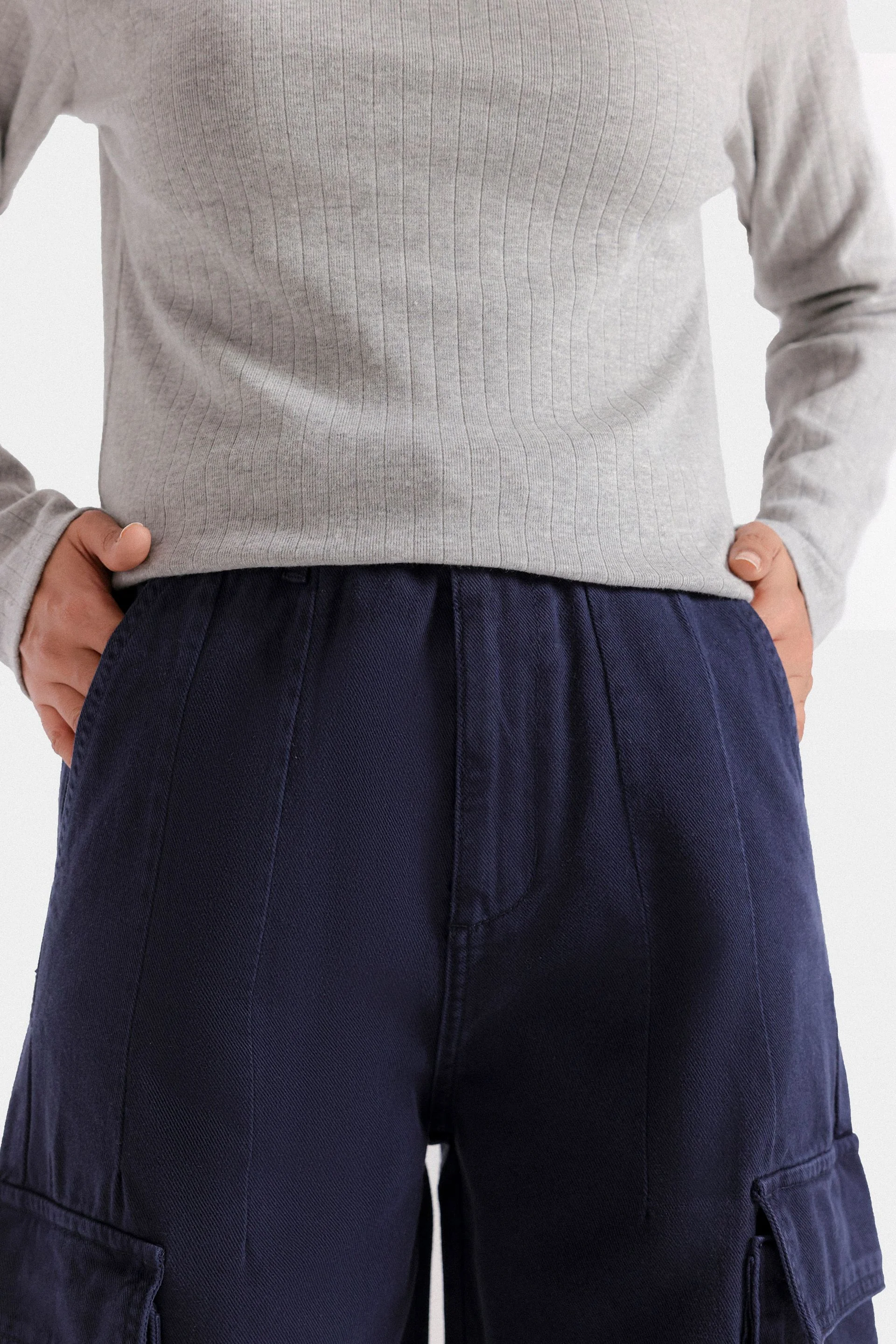 Slouchy Cargo Fit Trousers - Image 2