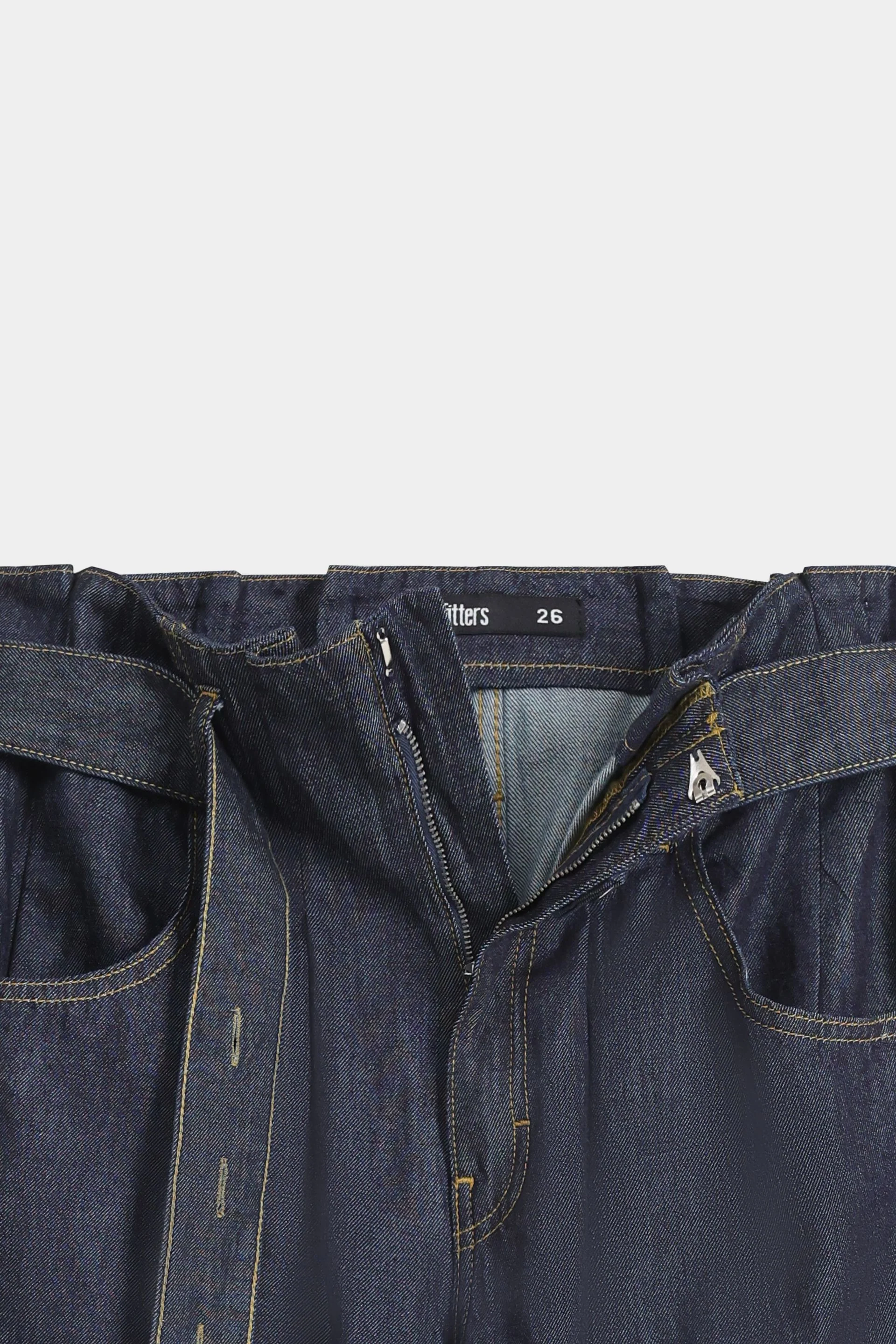 High-Waist Paper Bag Jeans - Image 6