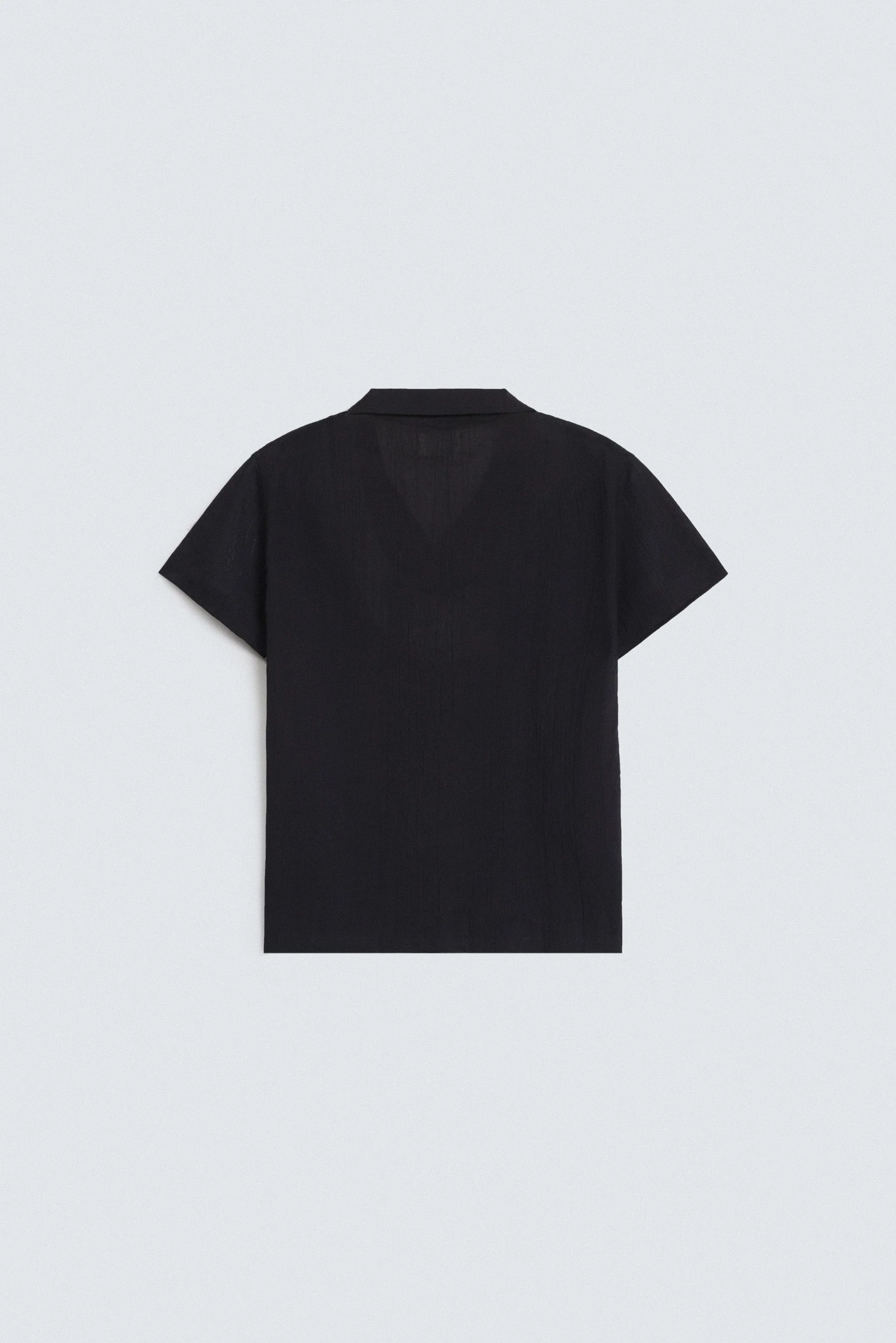 Resort Collar Textured Shirt - Image 3