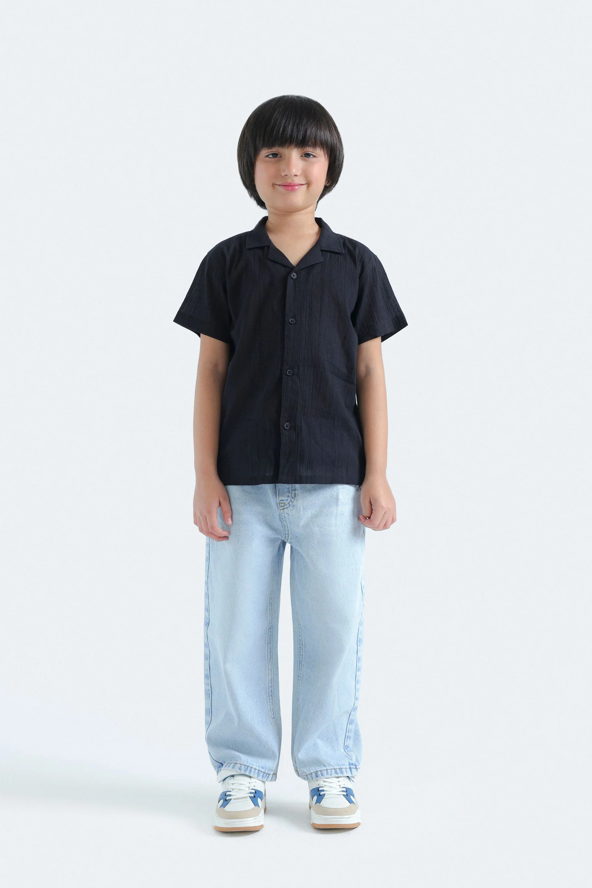 Resort Collar Textured Shirt - Image 4