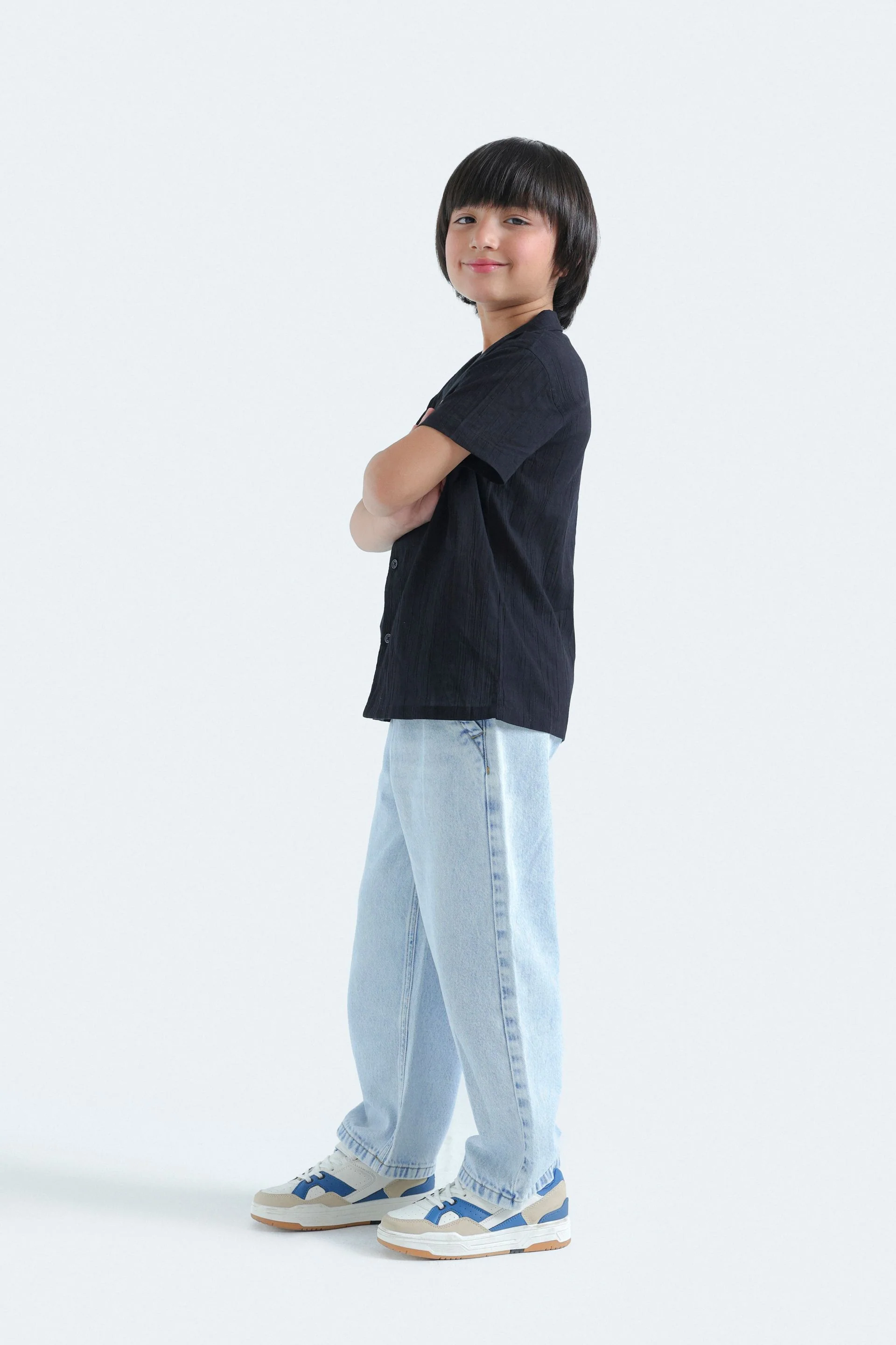Resort Collar Textured Shirt - Image 5