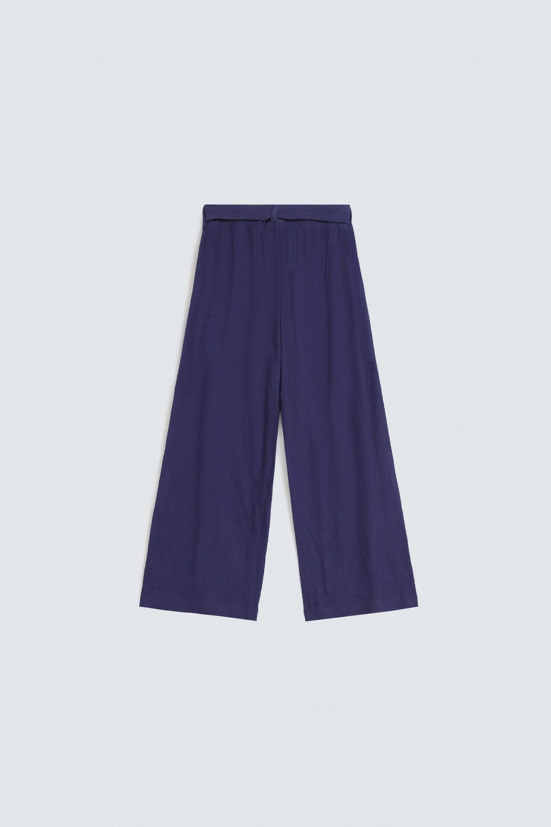 Wide Leg Trousers Belt Detail - Image 3