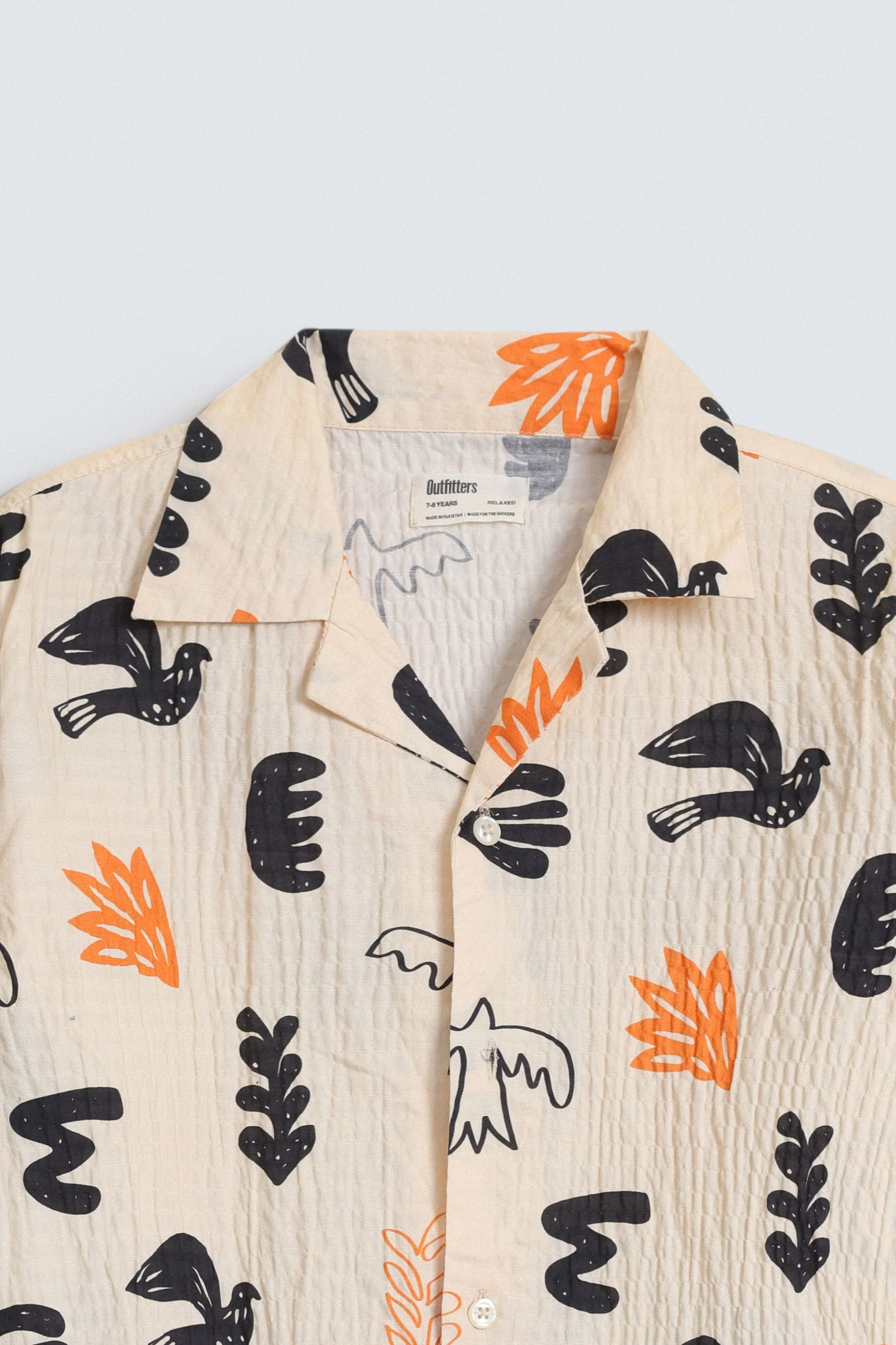 Creased Effect Printed Shirt - Image 2