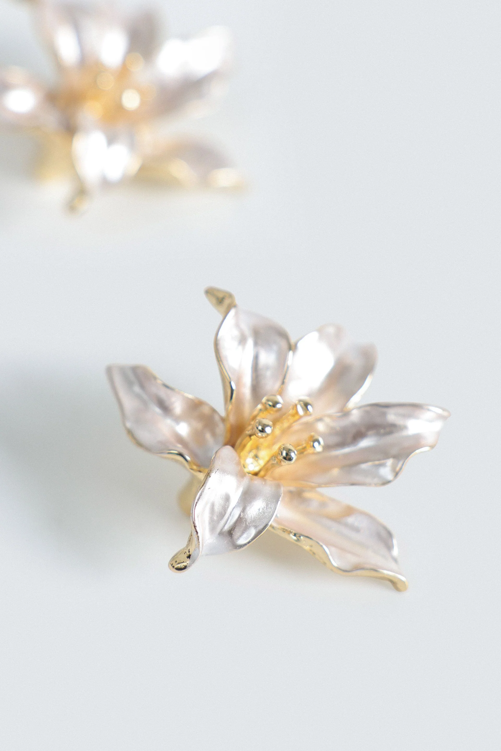 Flower Stud Earrings - Image 2