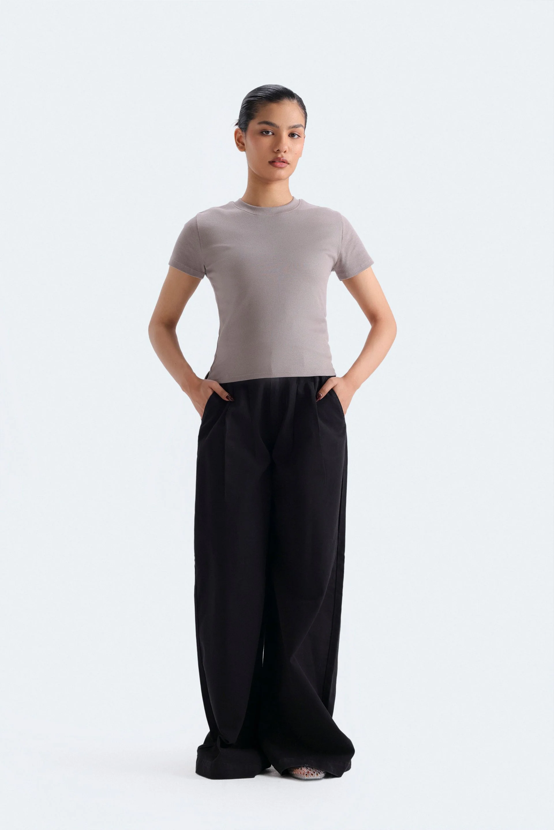 Wide Leg Pleated Pants