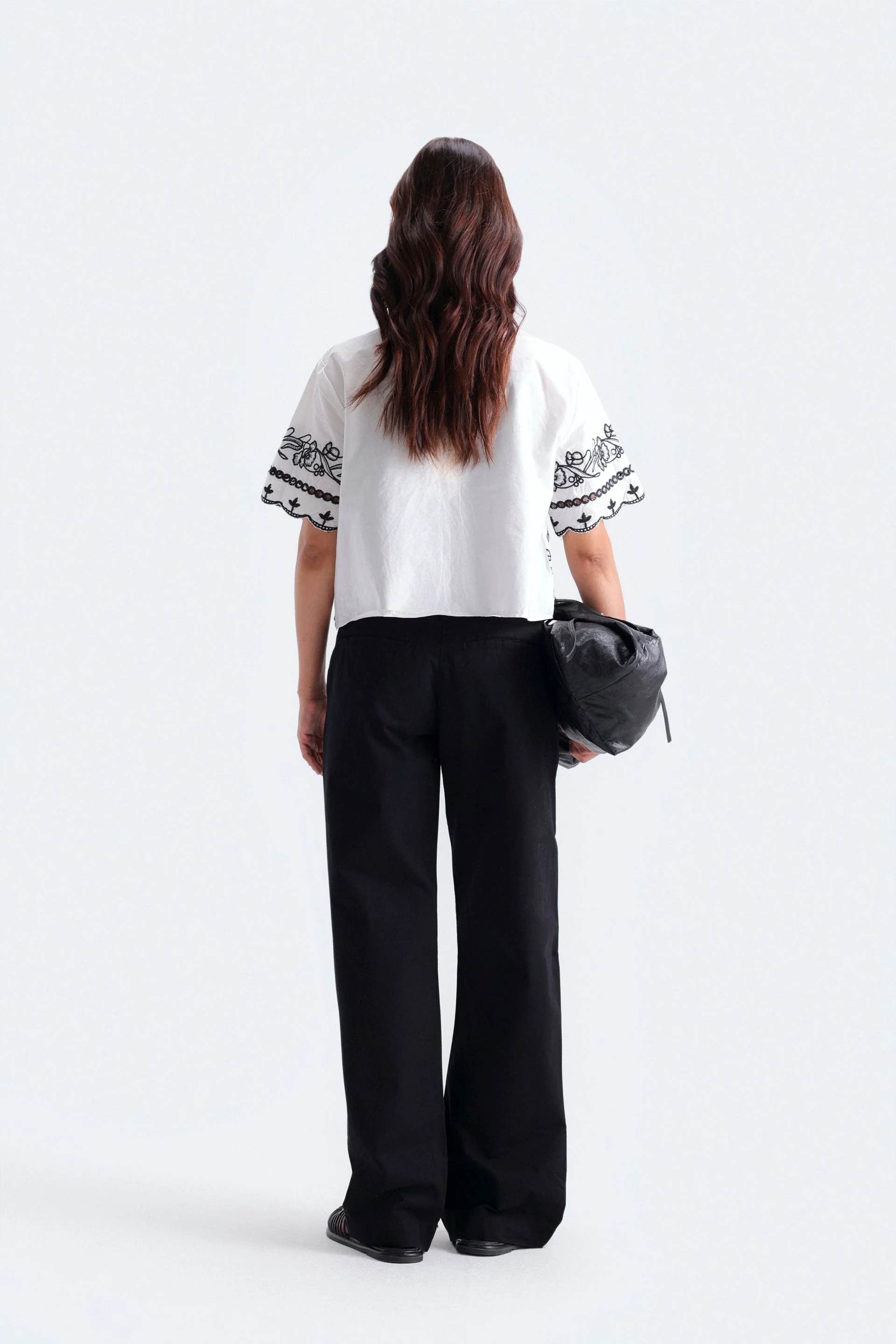Mid Rise Wide Leg Pants - Image 4