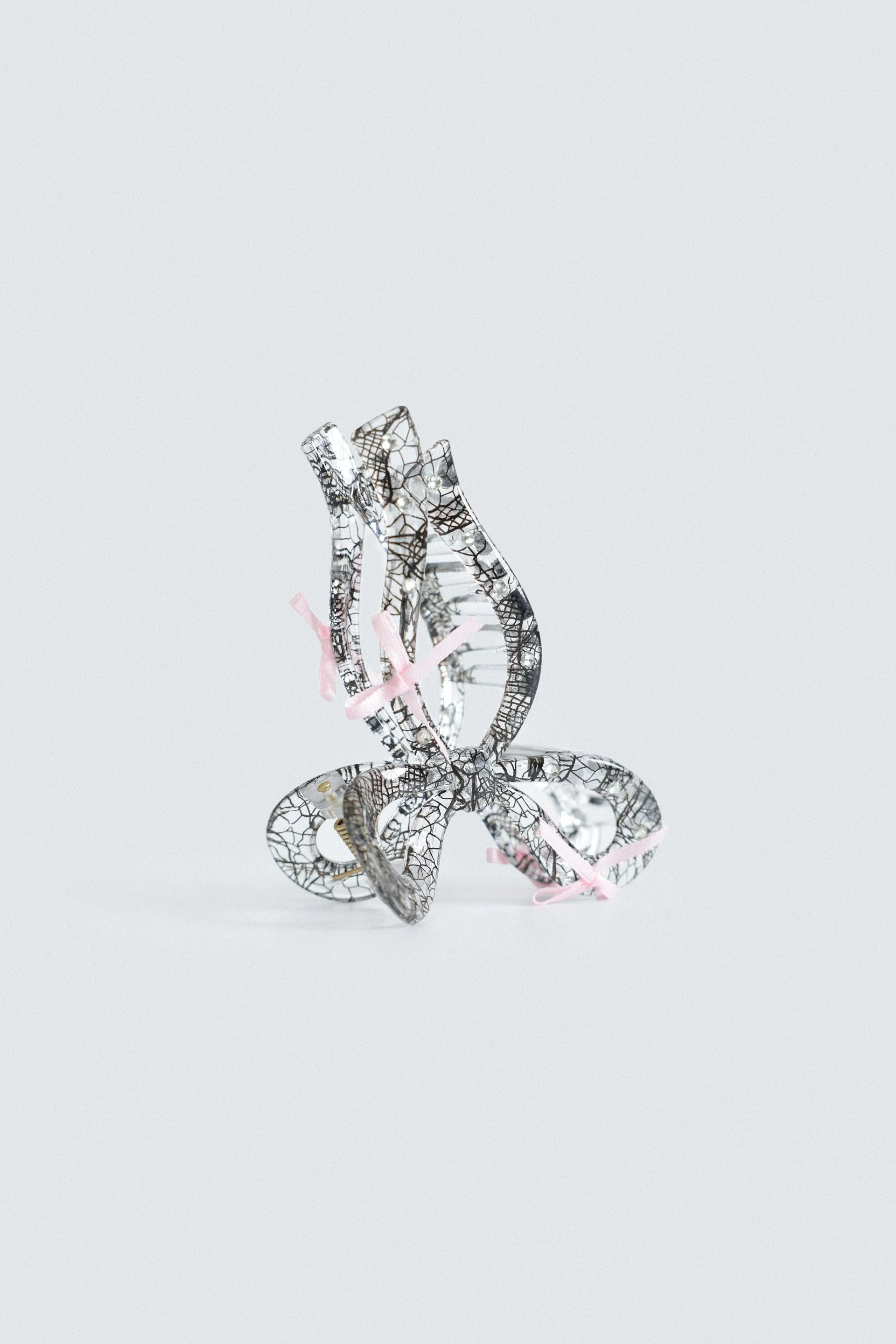 Embellished Bow Hair Clip - Image 2