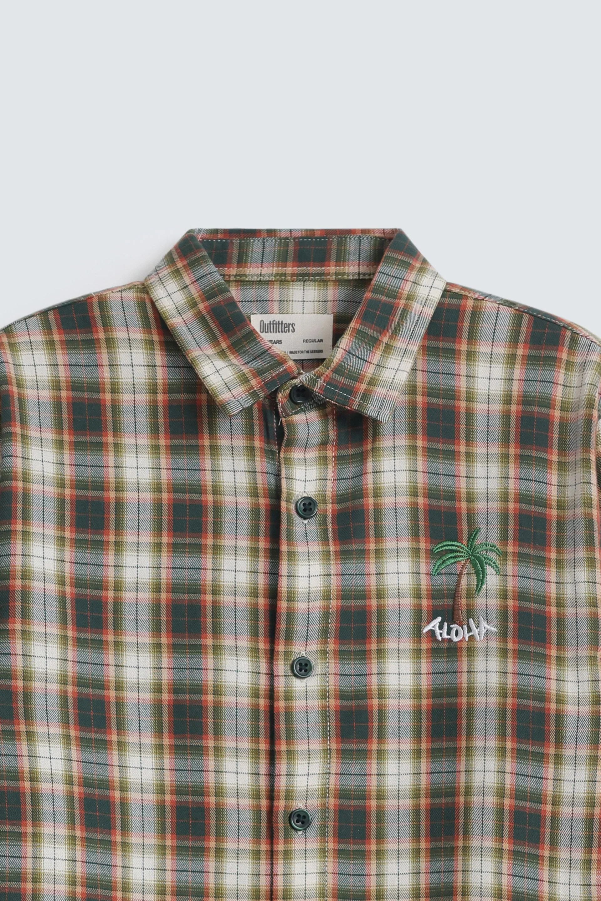 Checkered Embroidered Shirt - Image 2