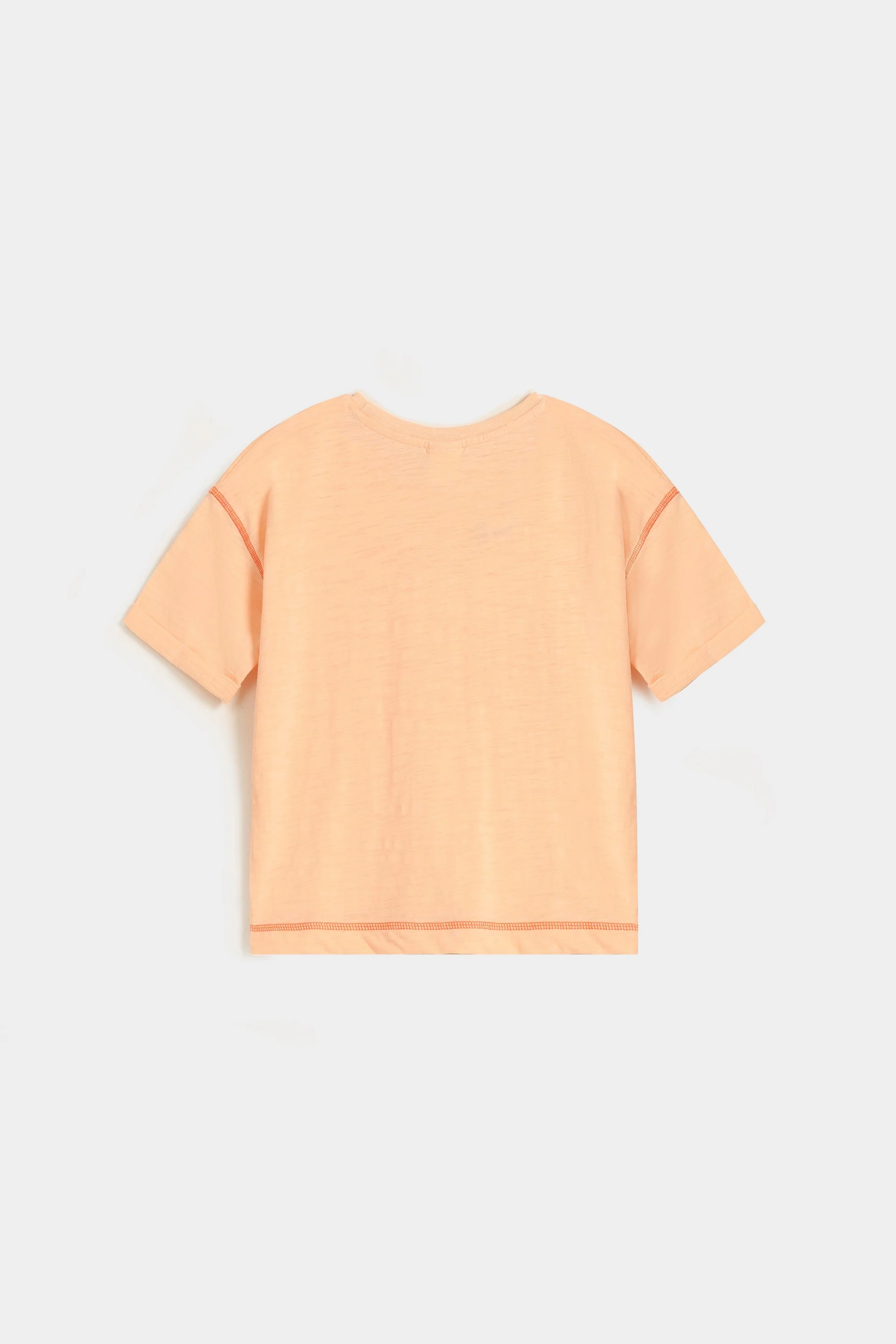 Crew Neck T-Shirt With Contrast Stitching - Image 8