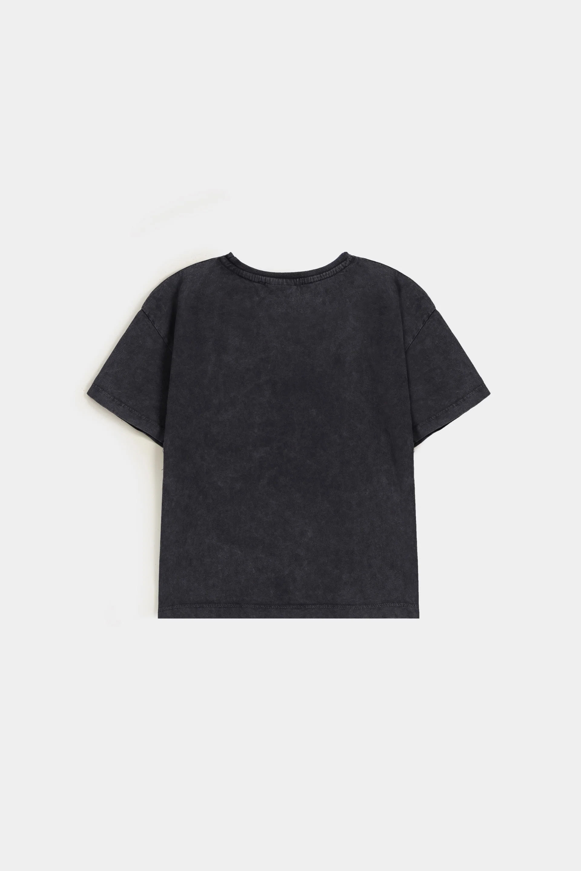 Faded Effect Crew Neck T-Shirt - Image 8