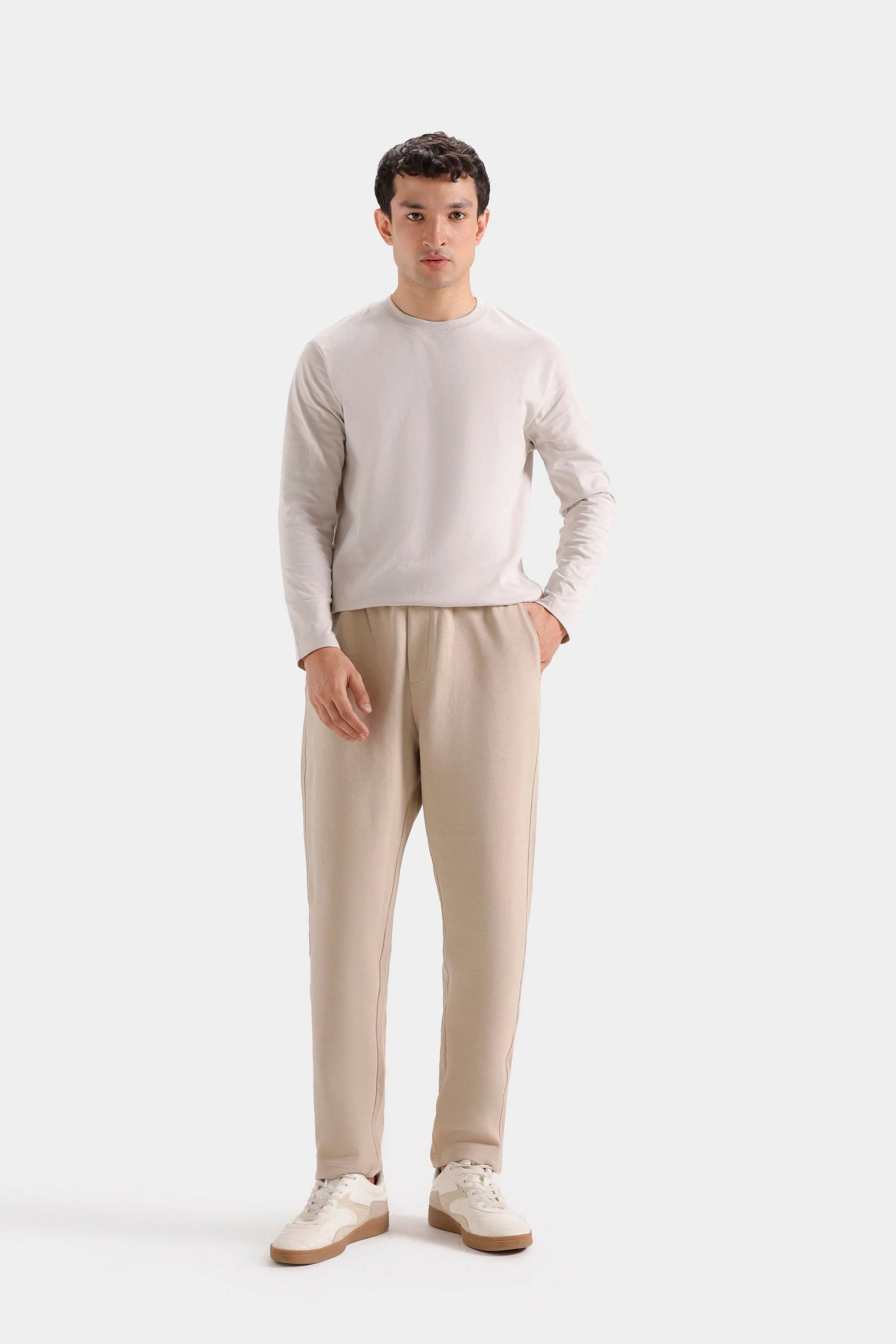Slim Fit Twill Trousers