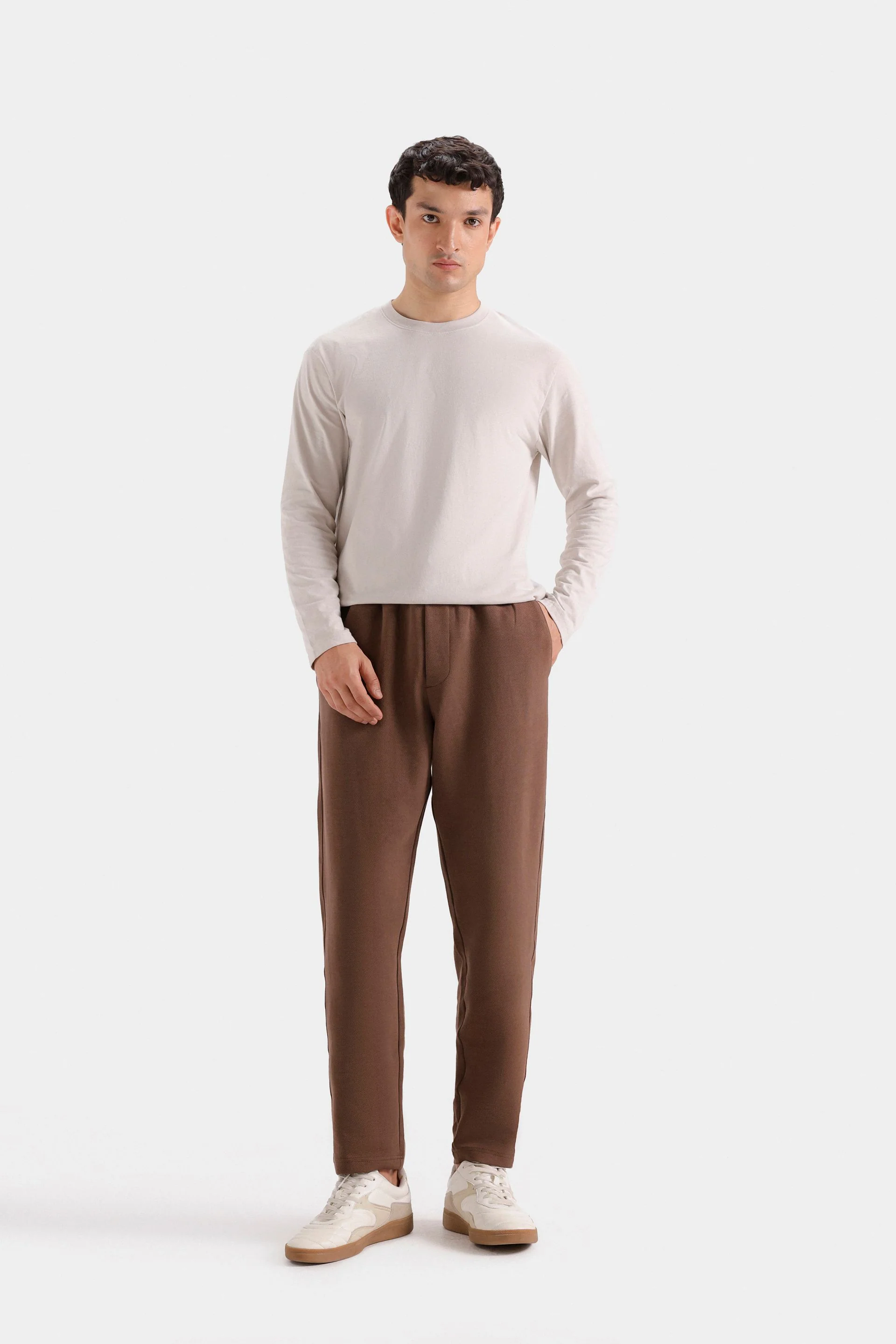 Slim Fit Twill Trousers - Image 25