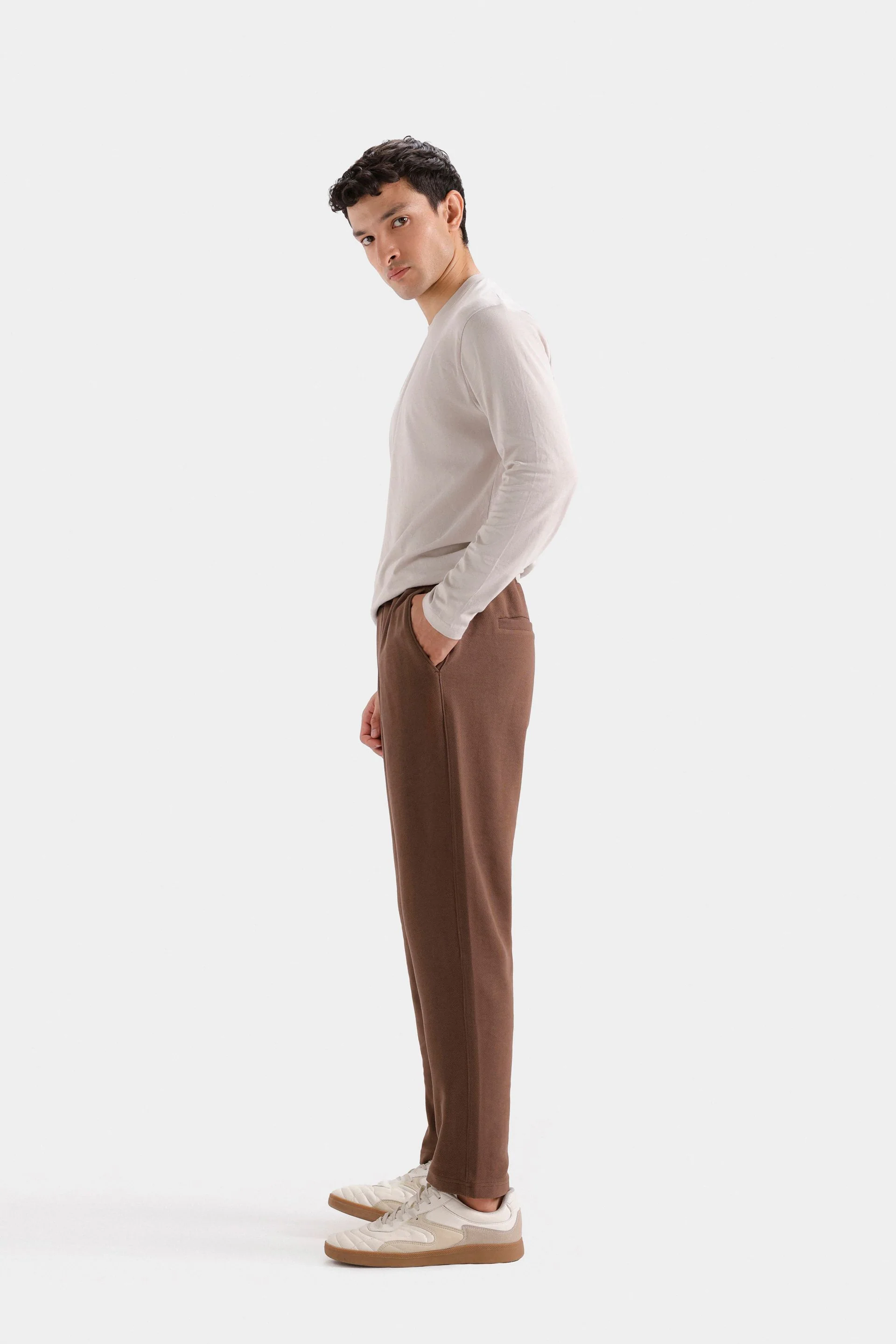 Slim Fit Twill Trousers - Image 27