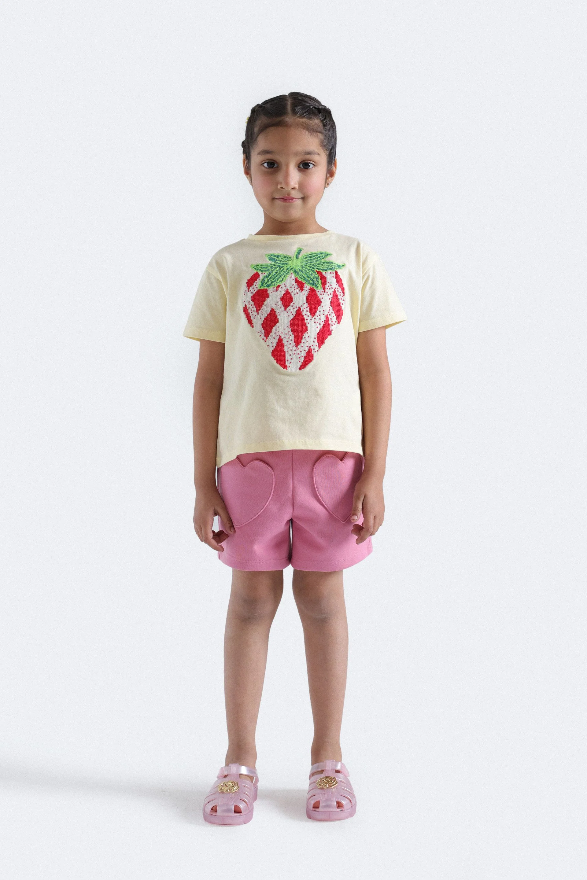 Cropped Embroidered T-Shirt - Image 4