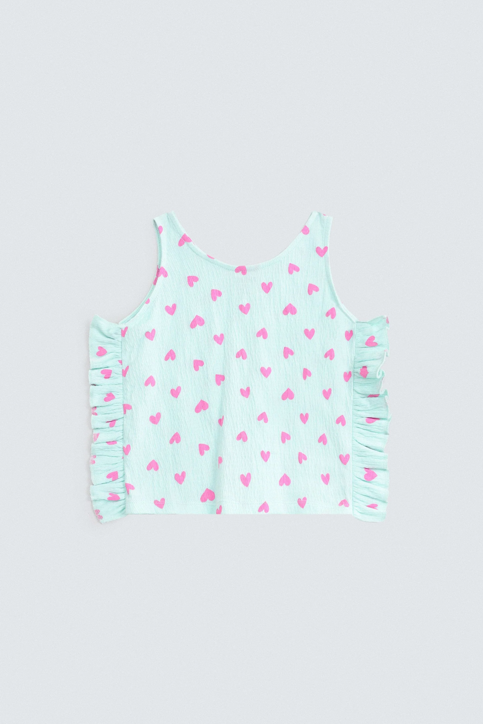 Cropped All-Over Print Tank Top - Image 3