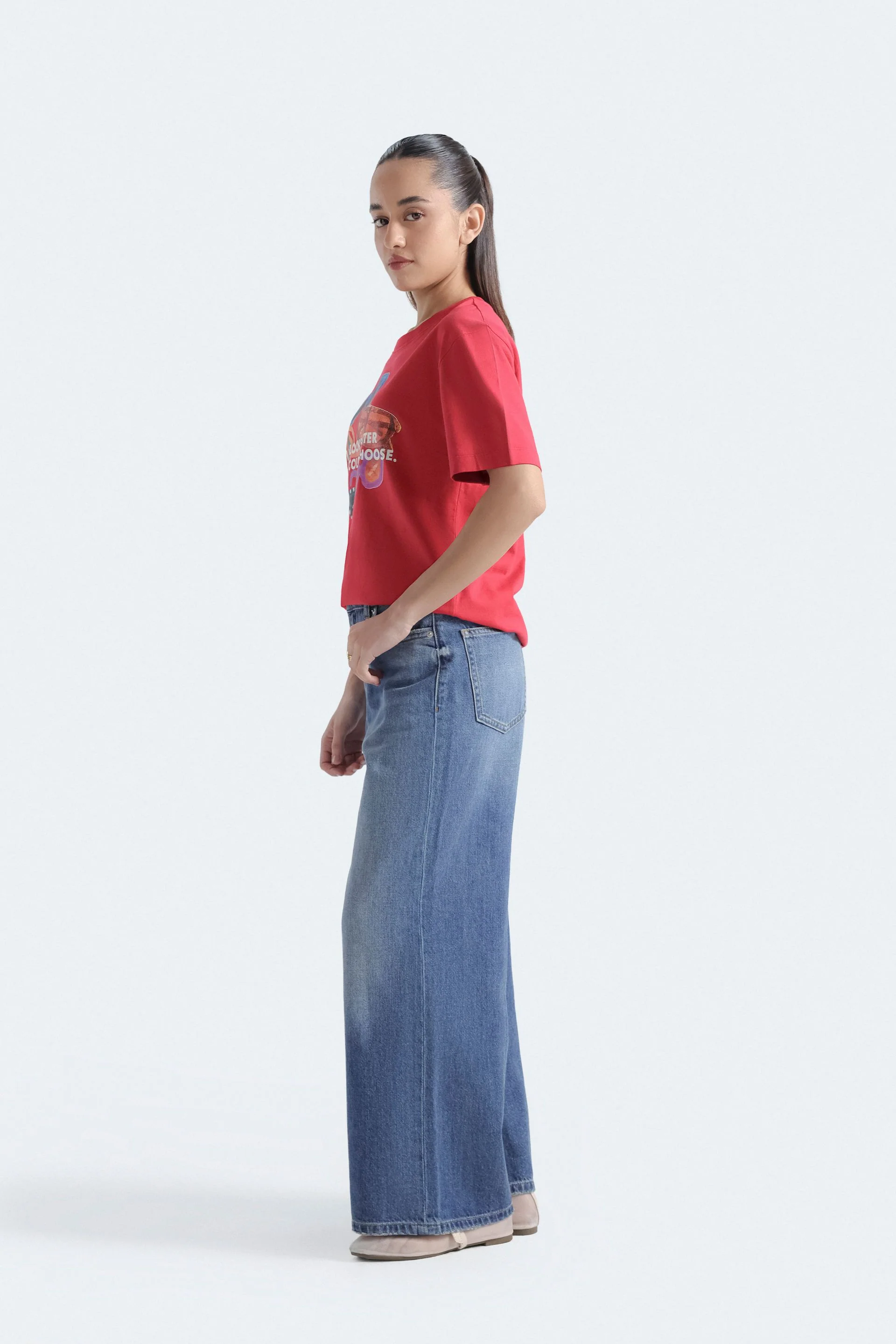High Waist Wide Leg Jeans - Image 3