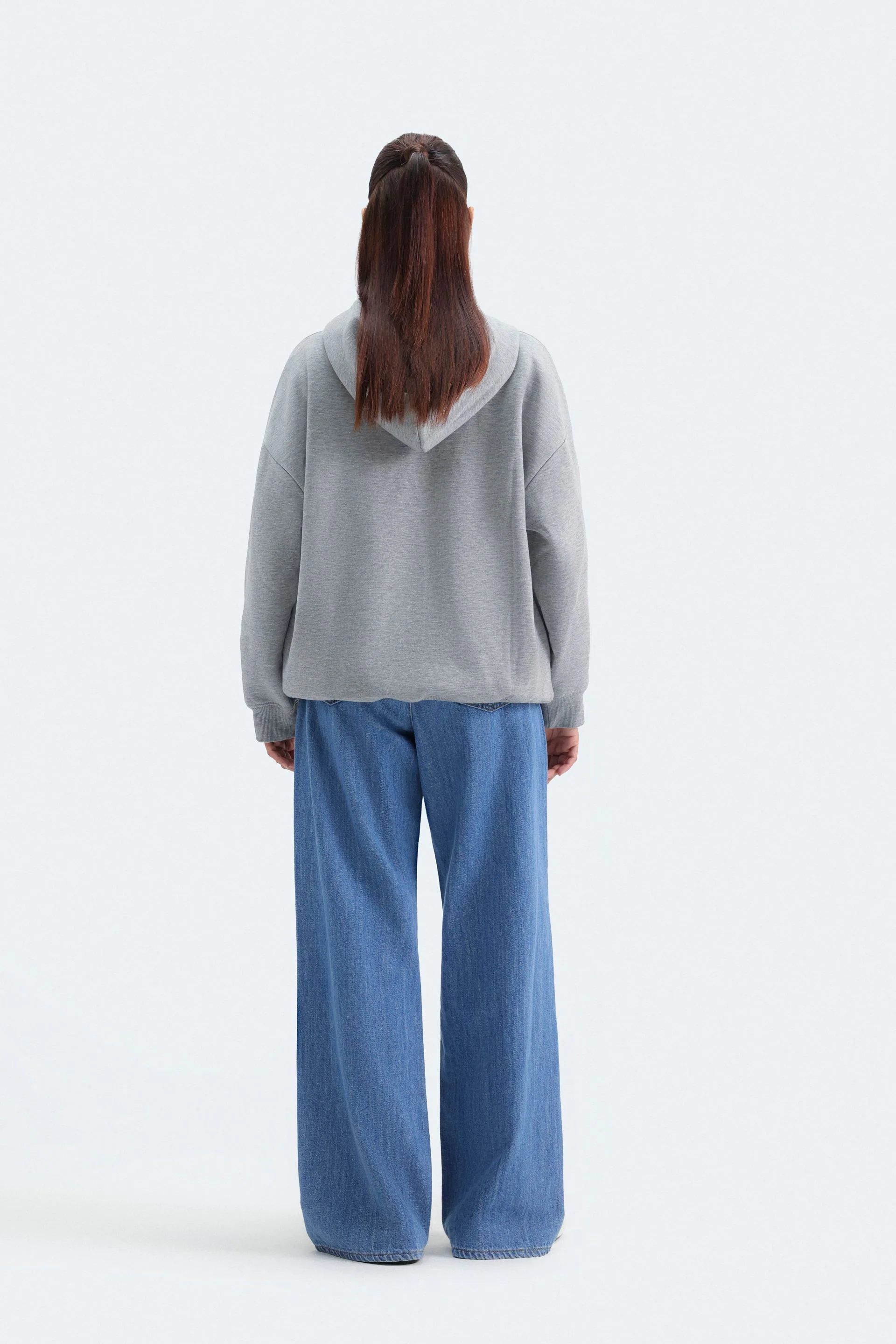 Wide Leg Pleated Jeans - Image 4