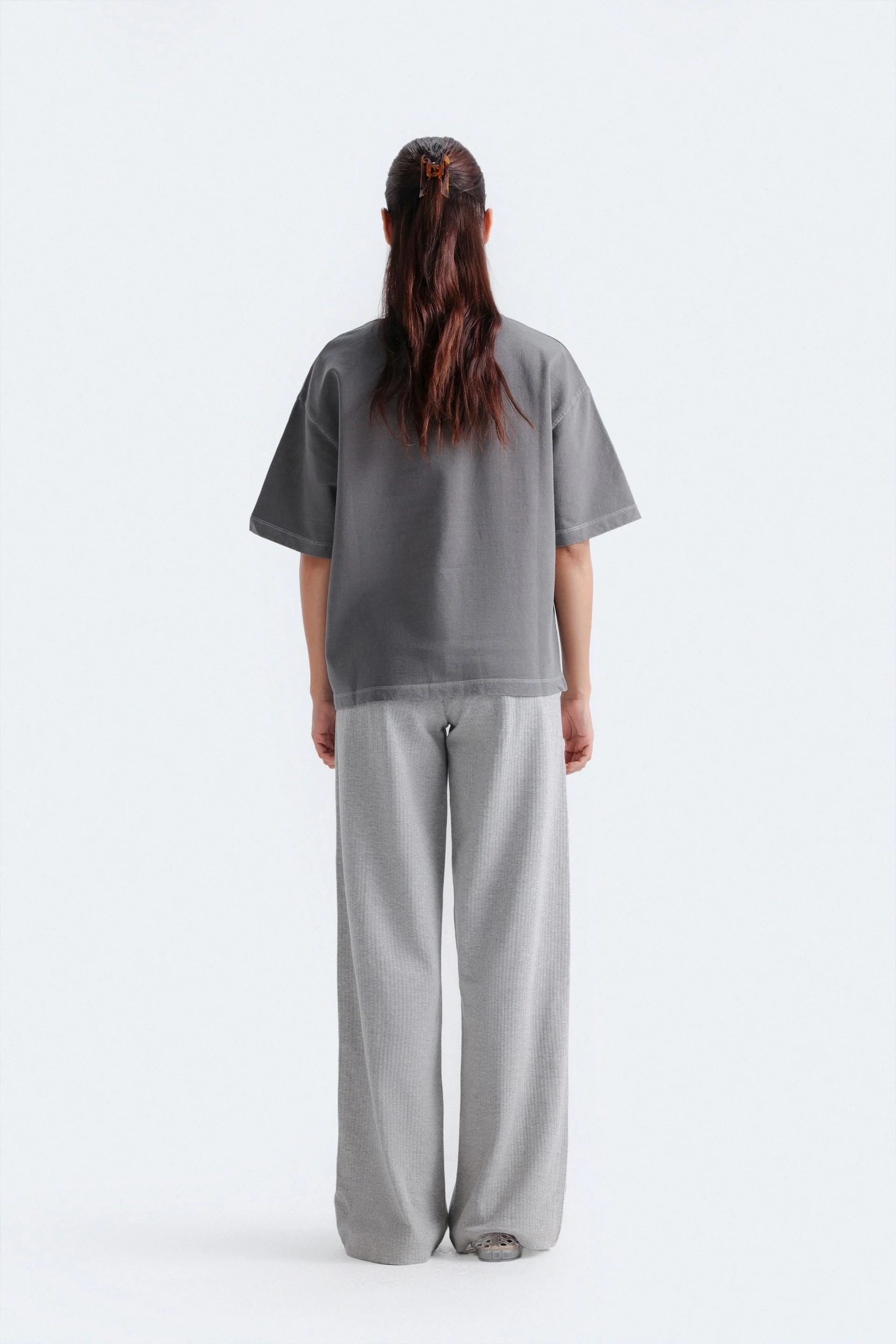 Straight Fit Ribbed Trousers - Image 11