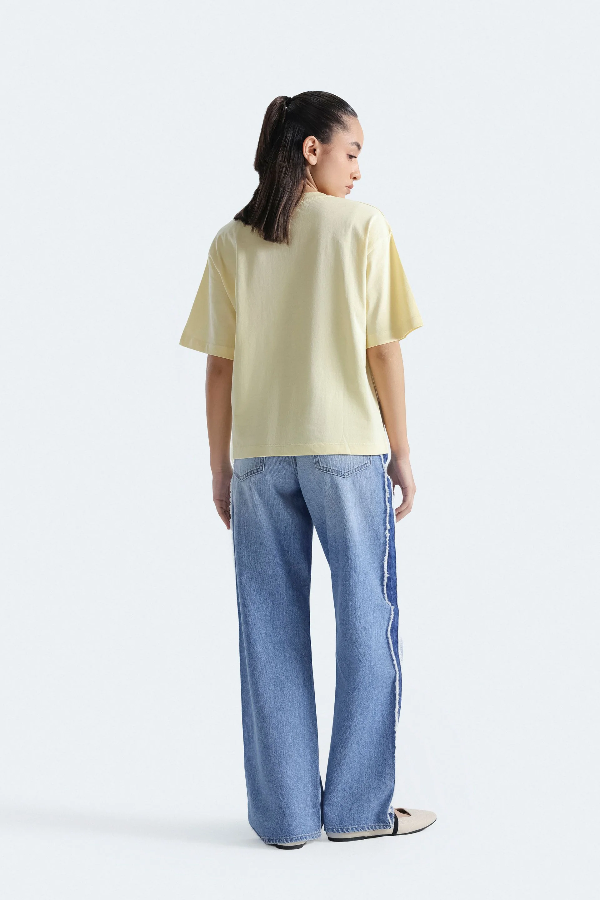 Fringed Wide Leg Jeans - Image 7