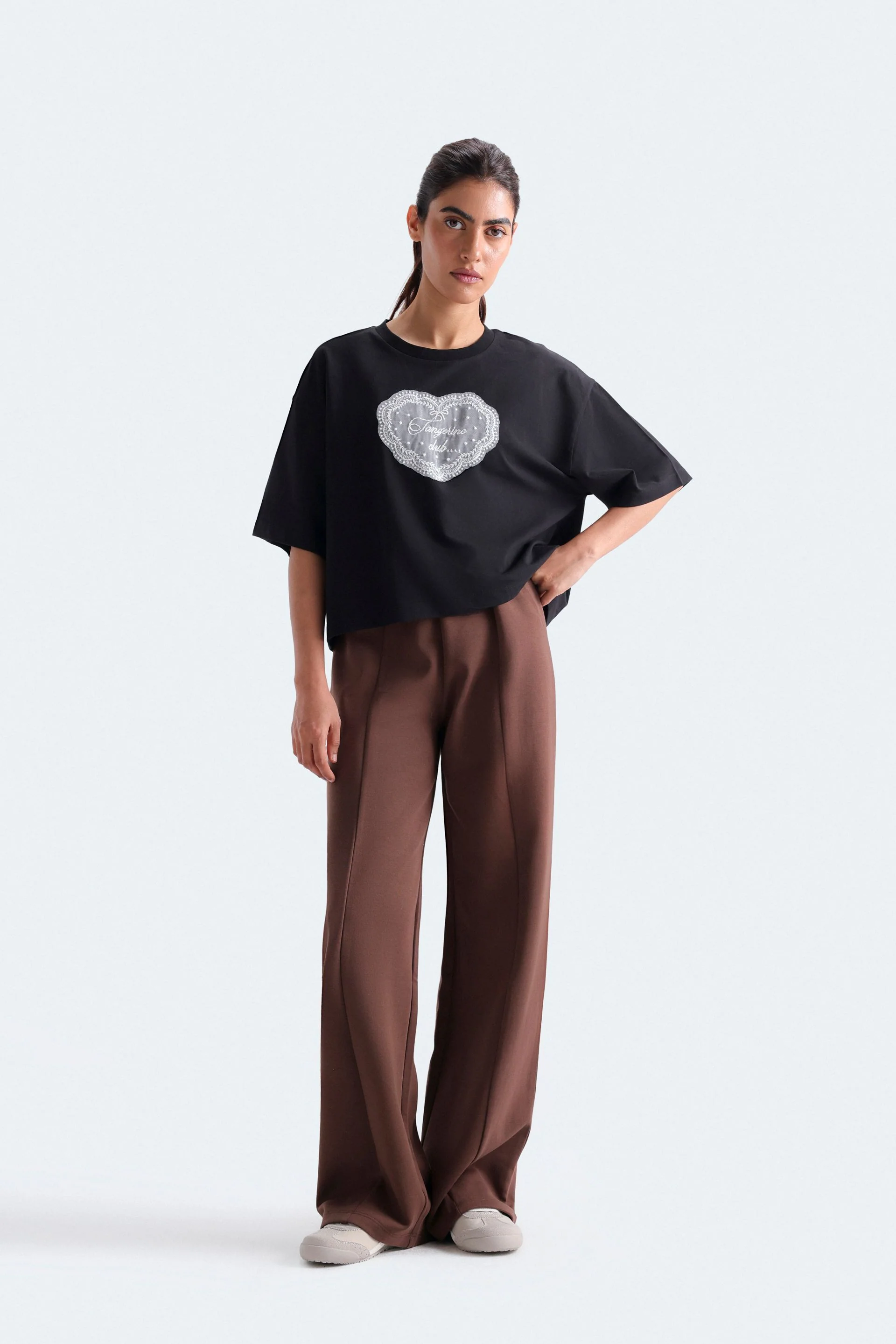 Pleated Straight Fit Trousers - Image 8