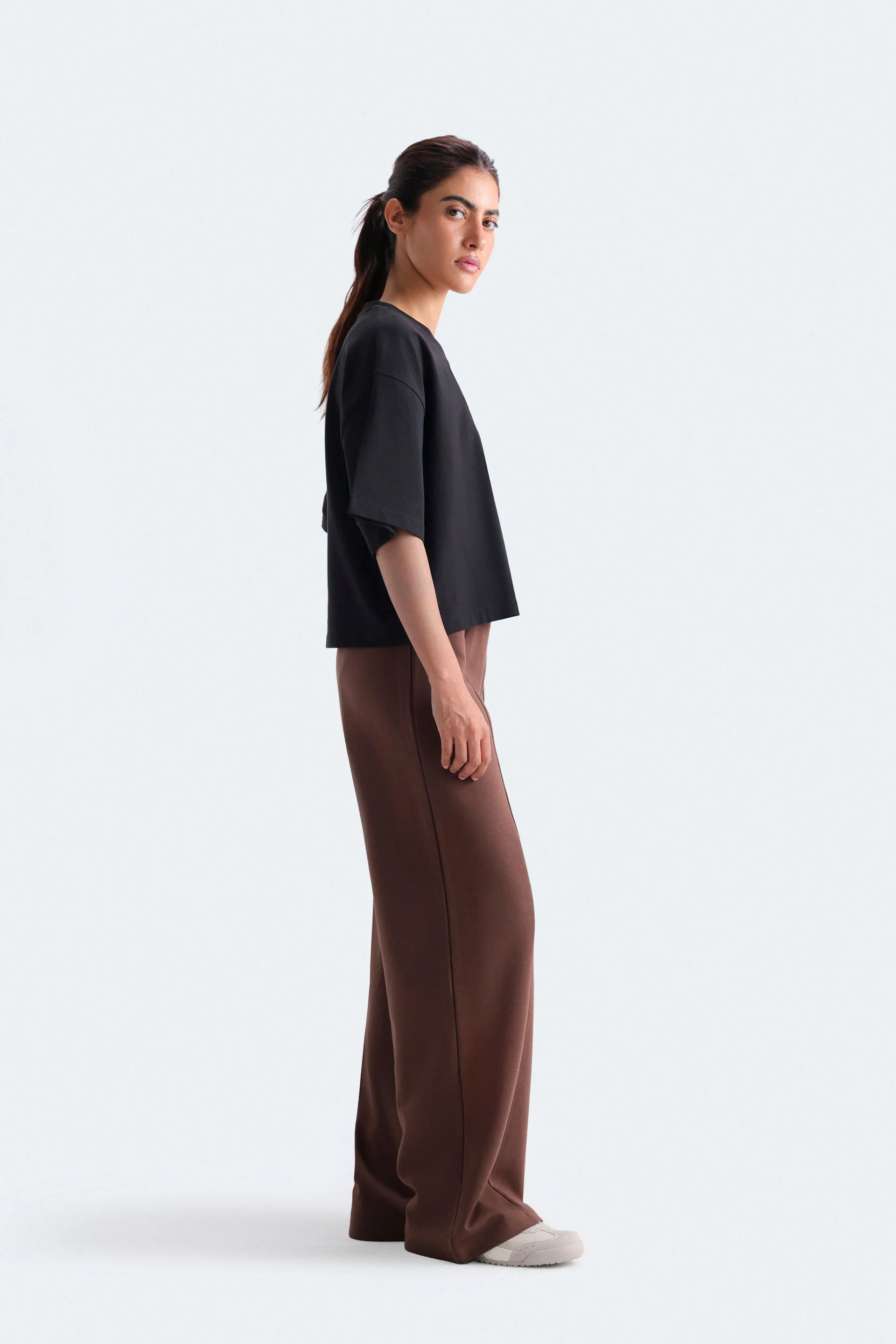 Pleated Straight Fit Trousers - Image 9