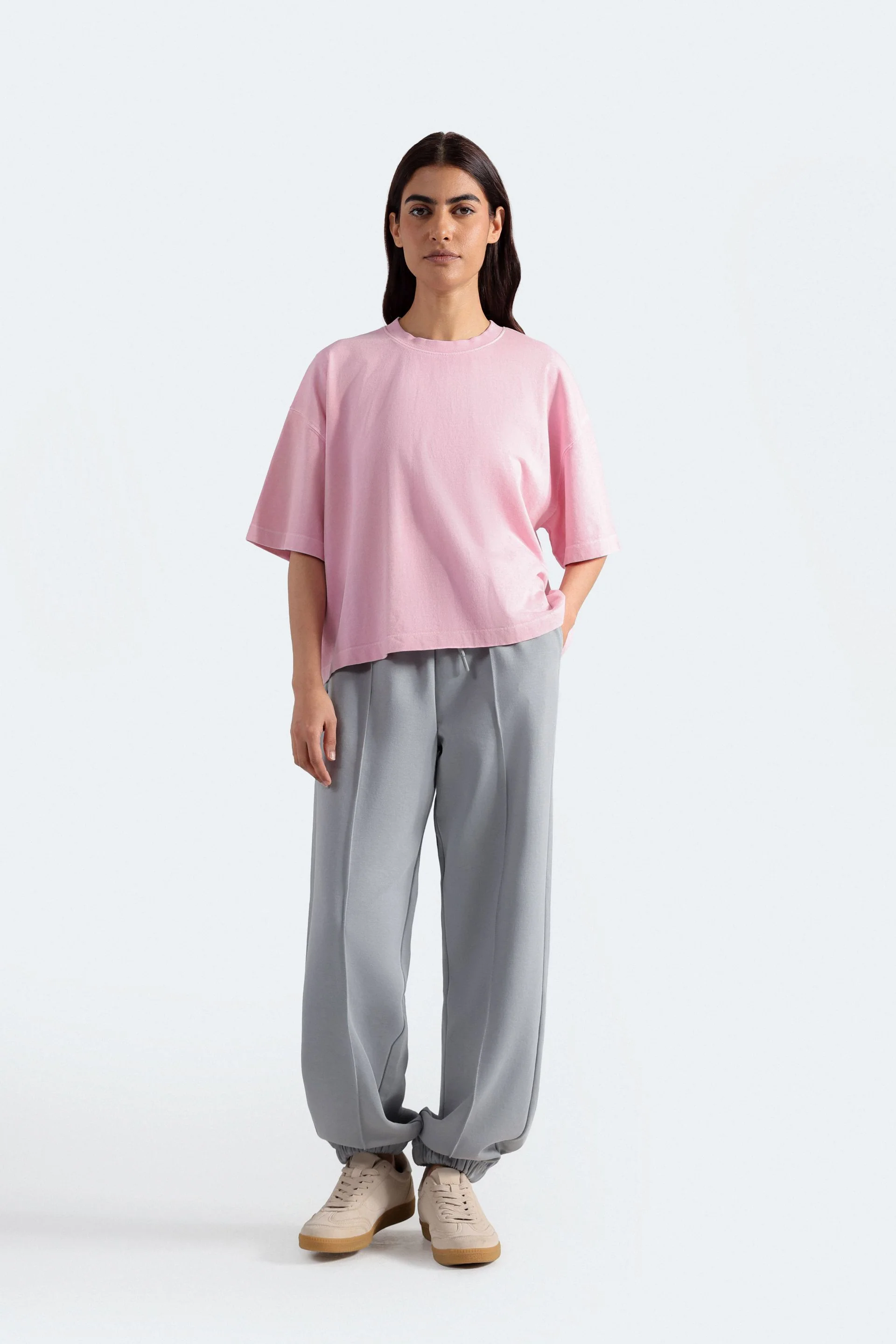 Loose Jogger Trousers With Seam Detail - Image 8