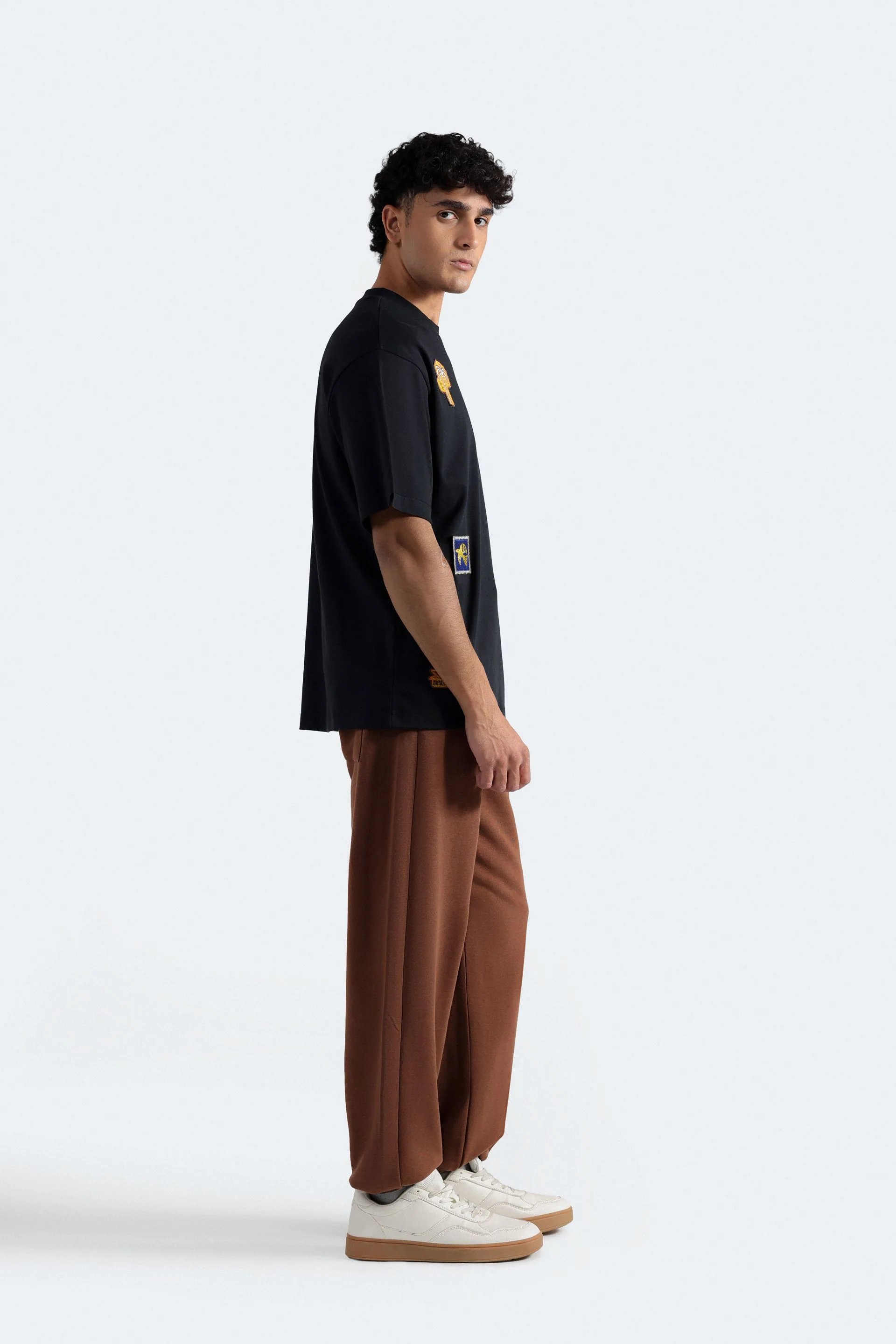 Slogan Print Jogger Trousers - Image 3