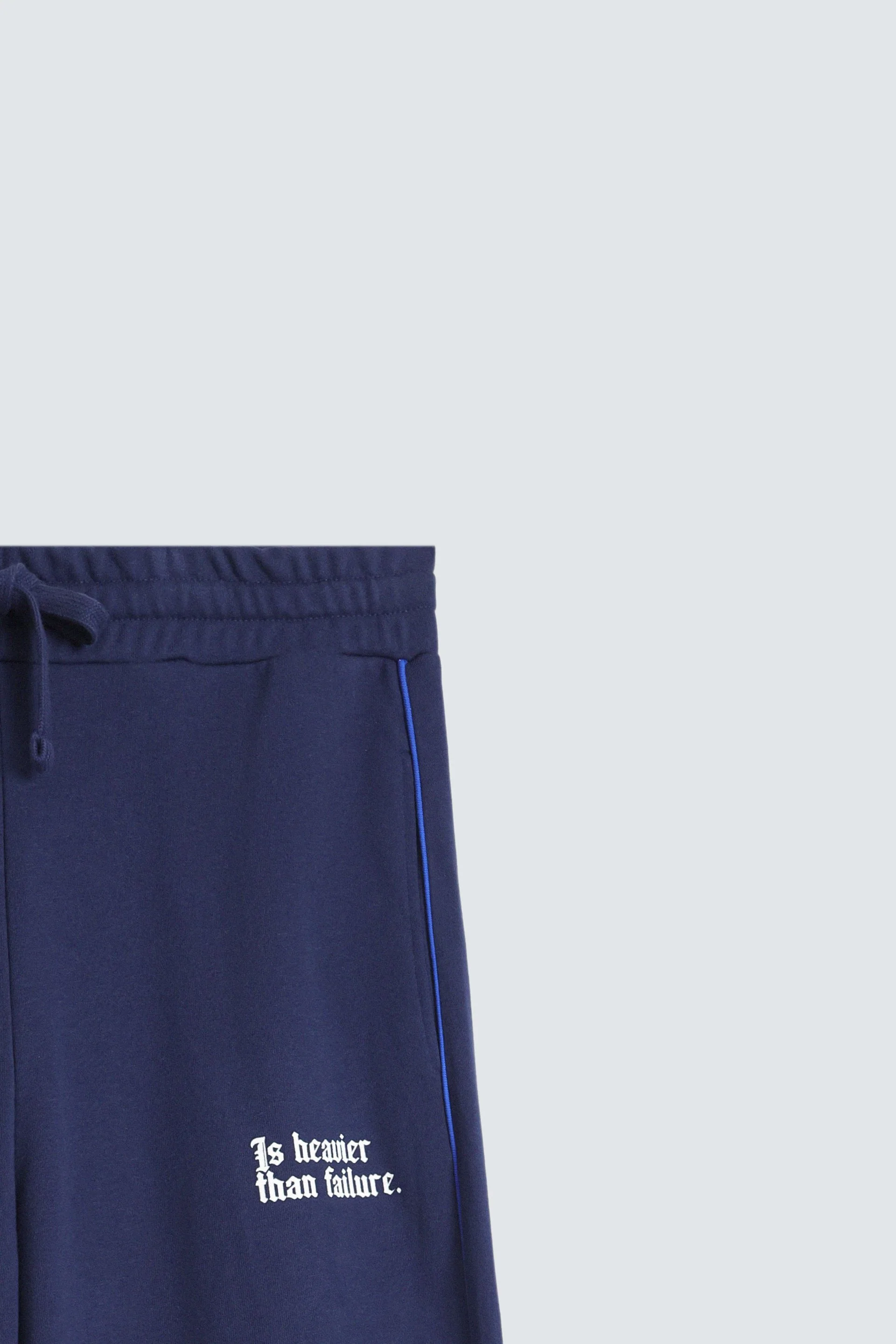 Slogan Print Trousers With Piping Detail - Image 7