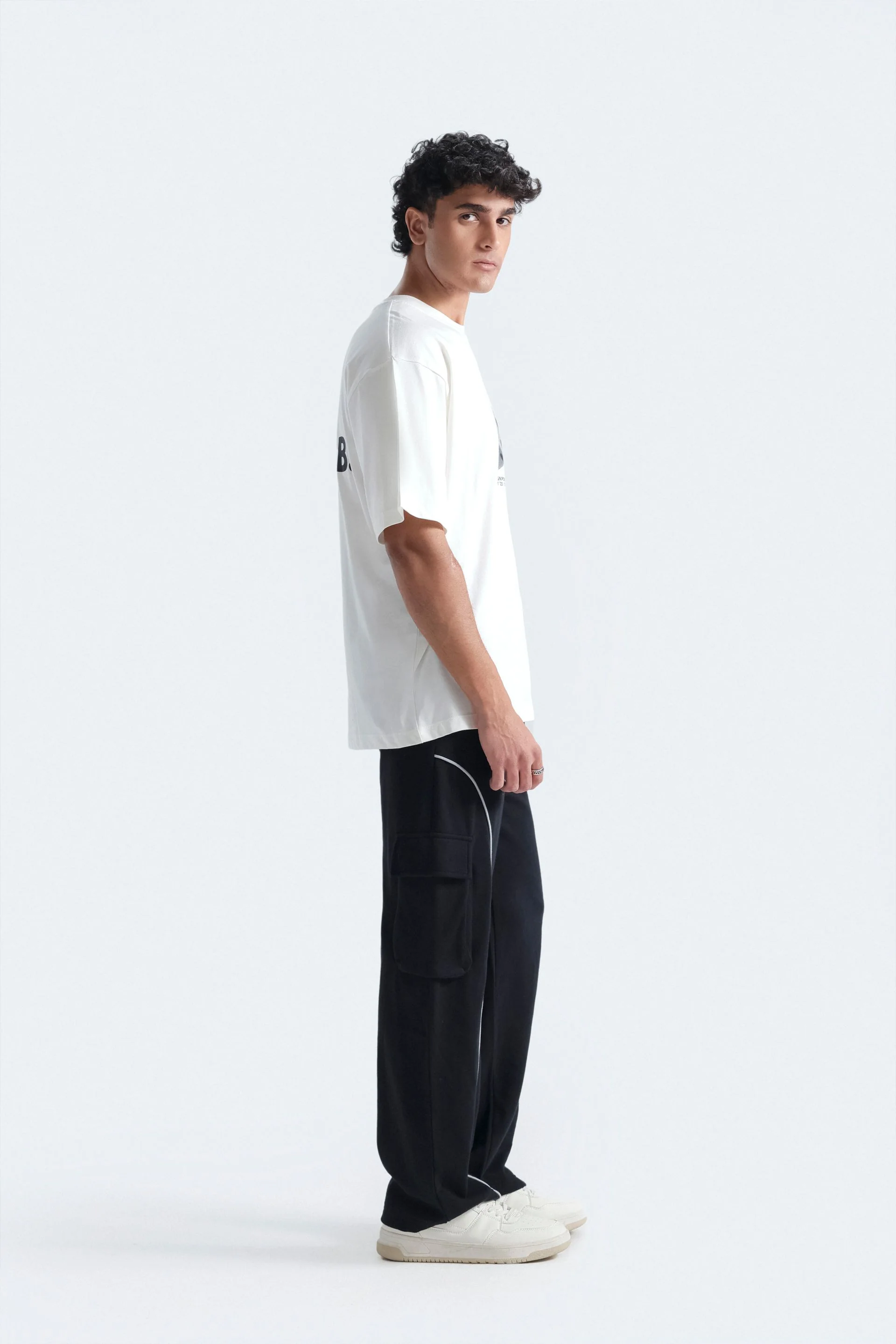 Cargo Trousers With Piping Detail - Image 3