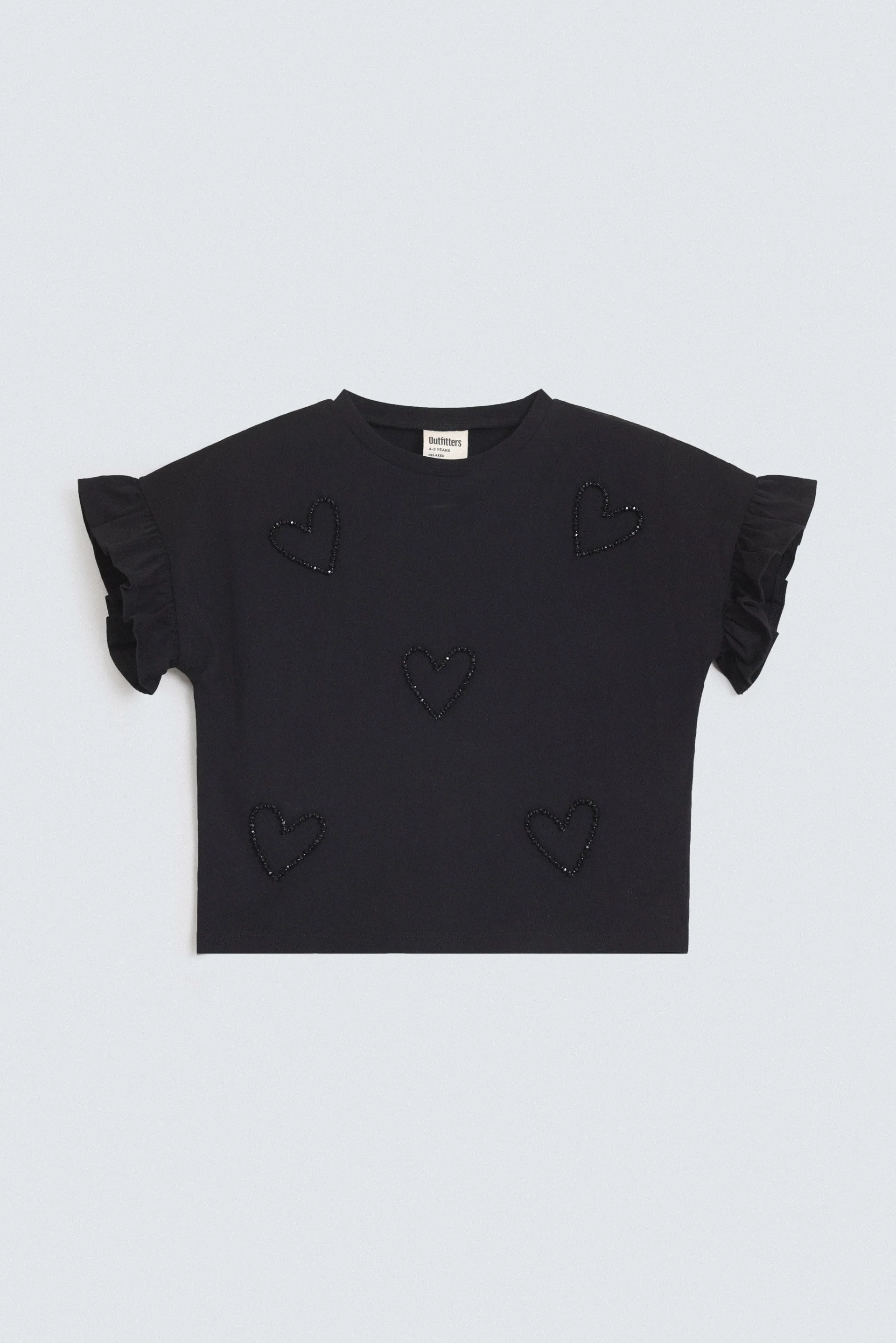 Cropped Embellished T-Shirt