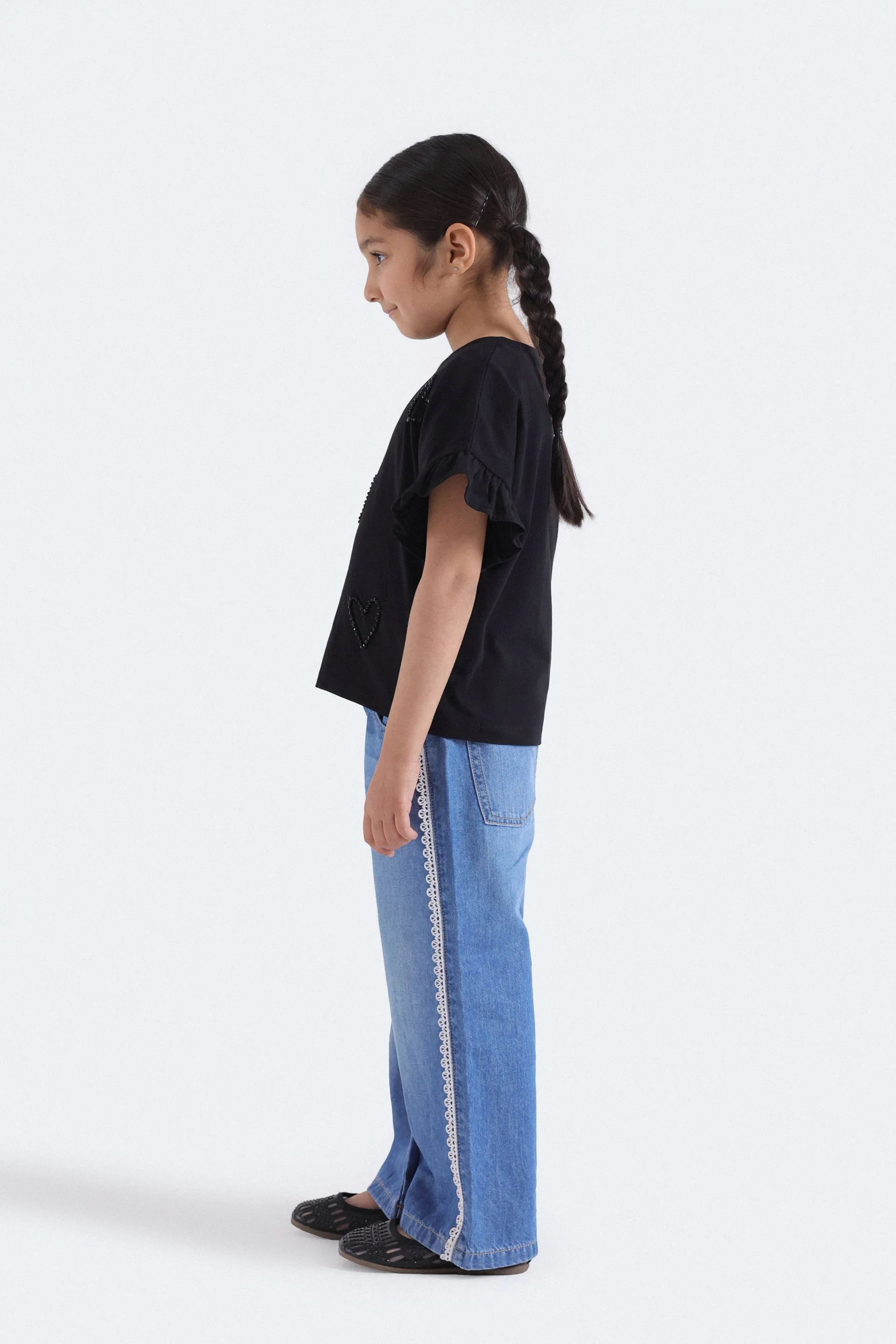 Cropped Embellished T-Shirt - Image 5