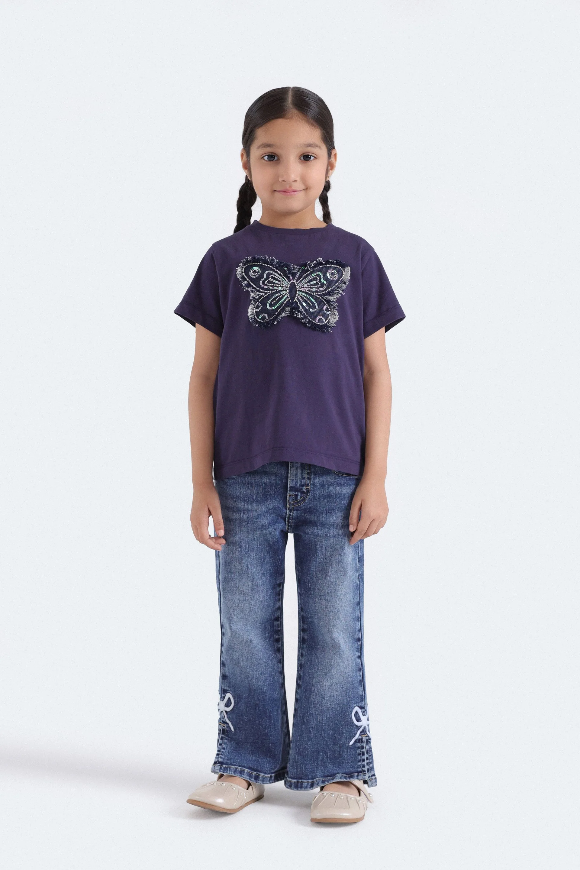 Cropped Embellished T-Shirt - Image 4