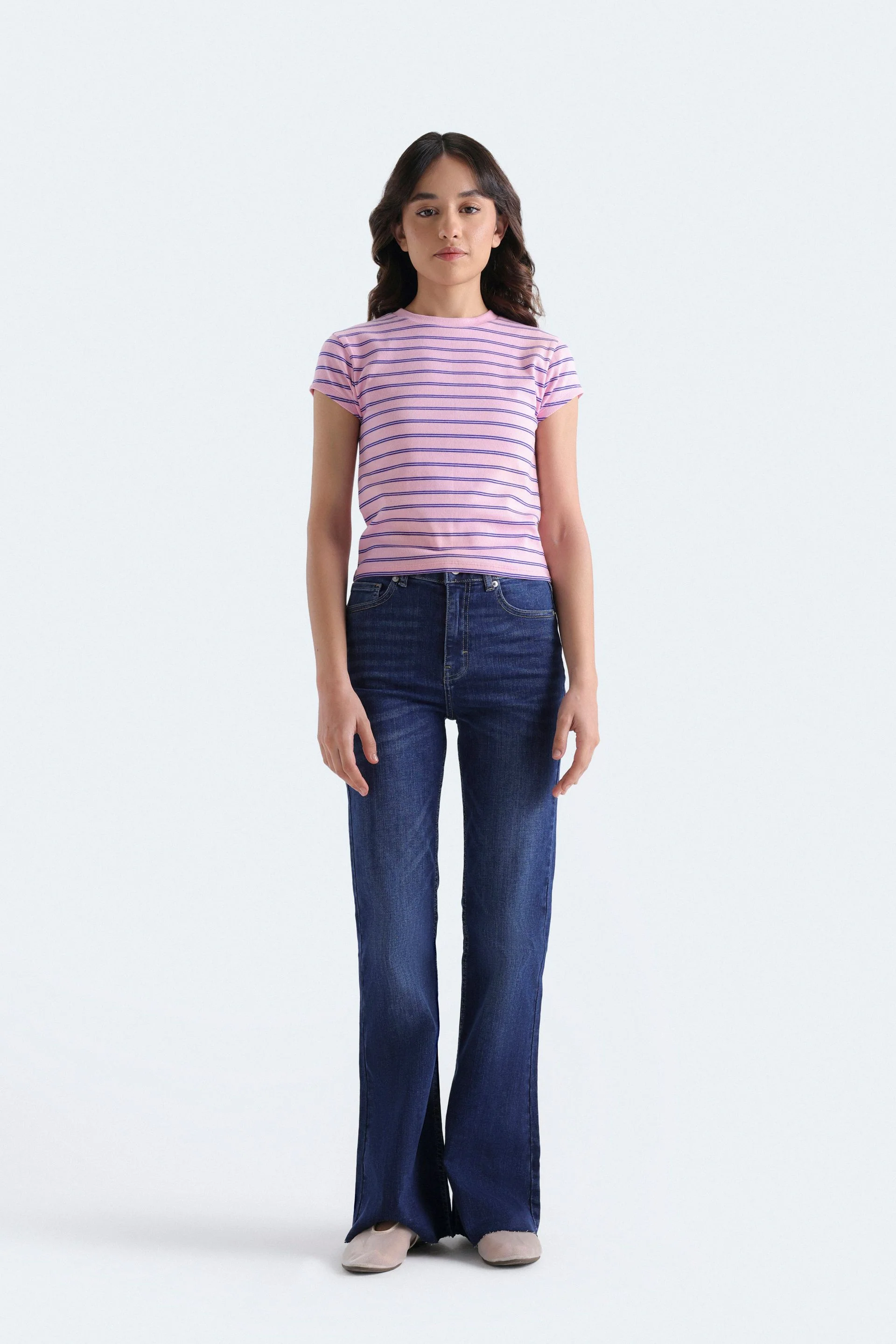 High Rise Flared Jeans - Image 4