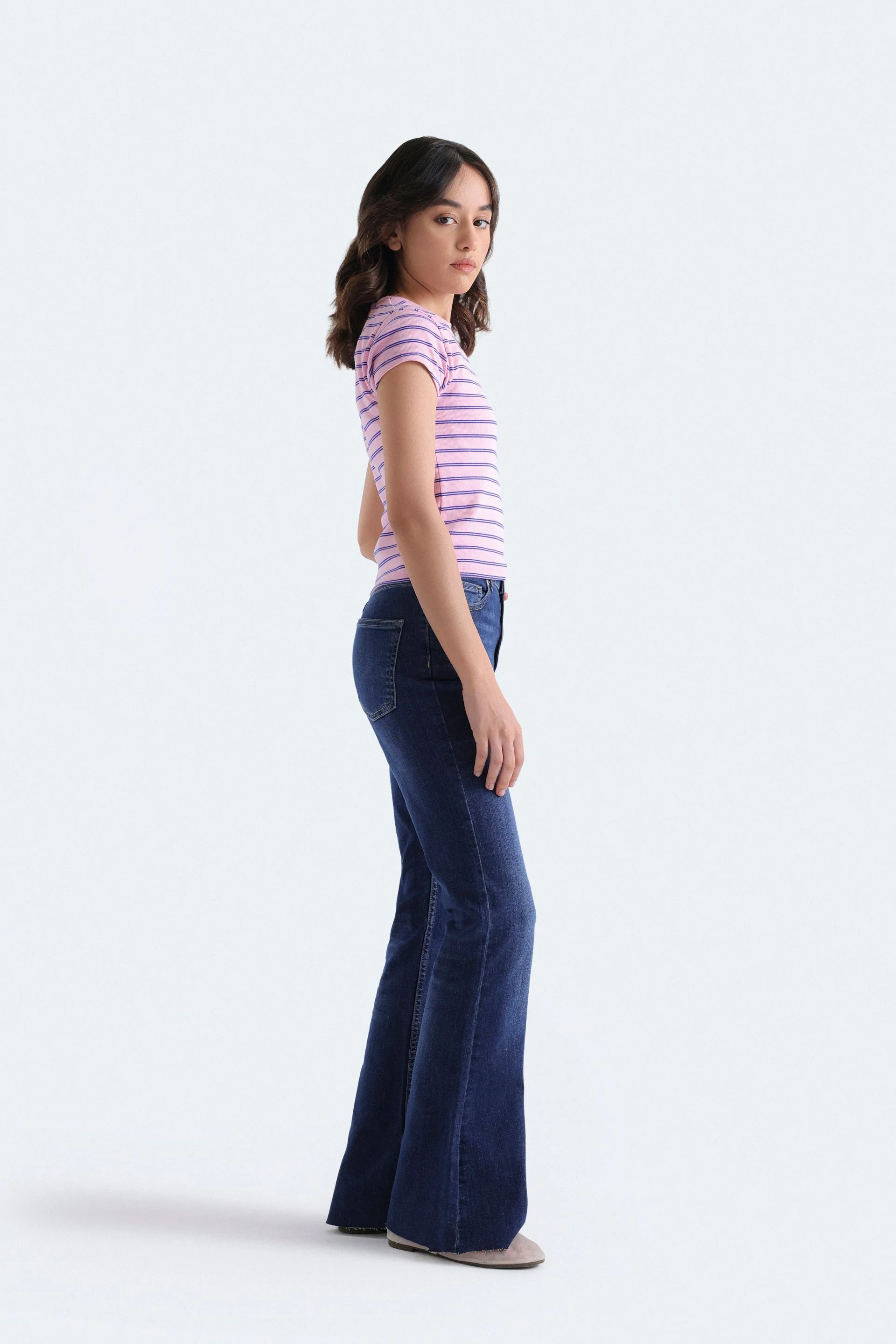 High Rise Flared Jeans - Image 6