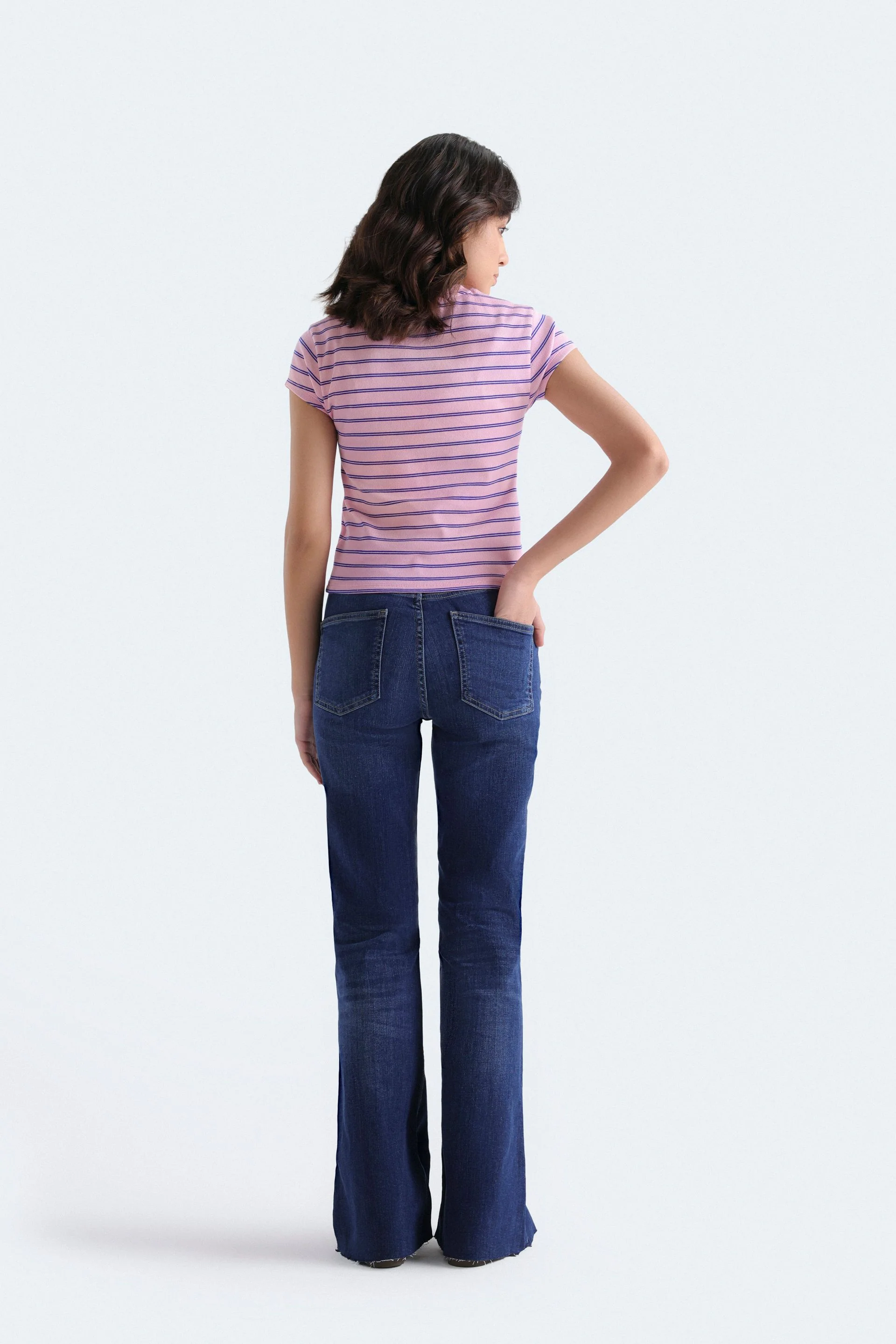 High Rise Flared Jeans - Image 8