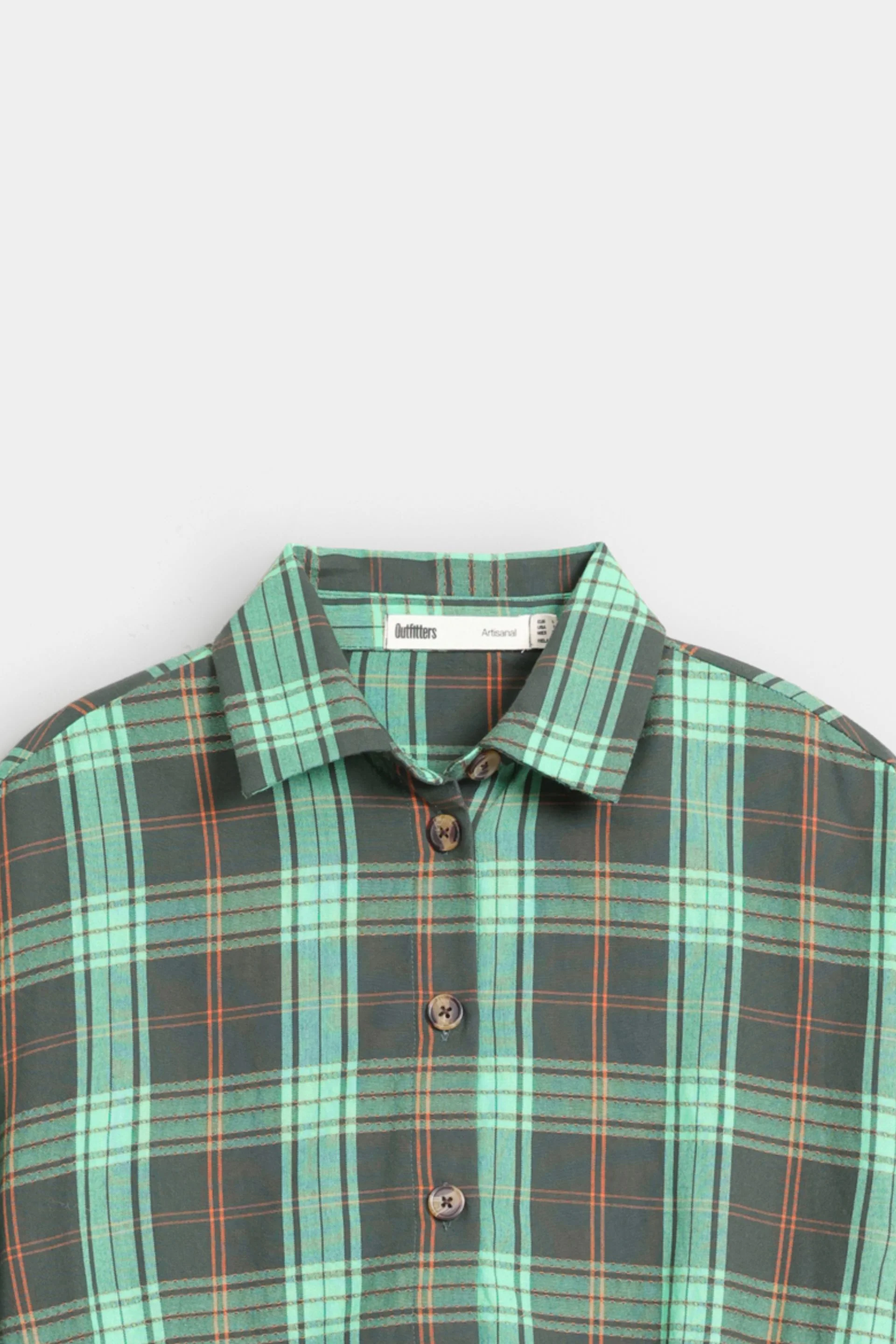 Cropped Checkered Shirt - Image 6
