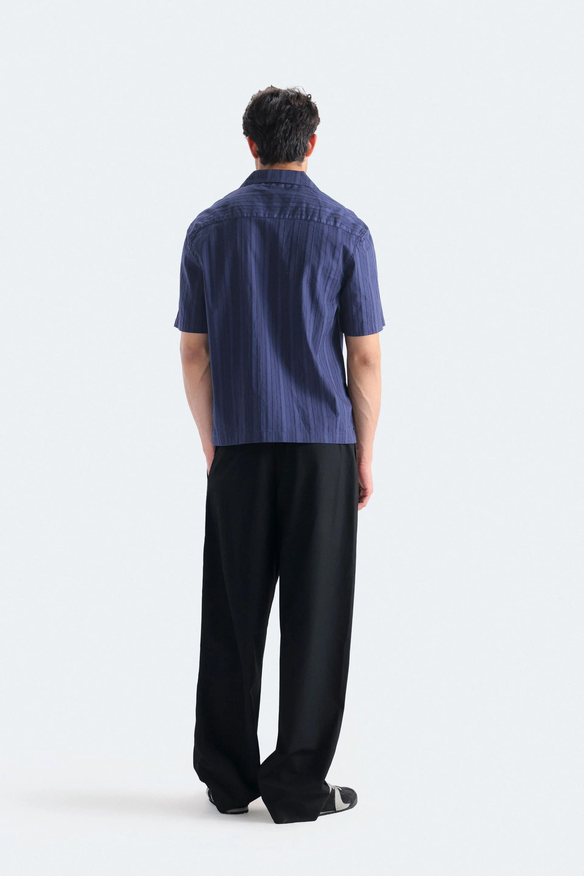 Pleated Wide-Leg Trousers - Image 4