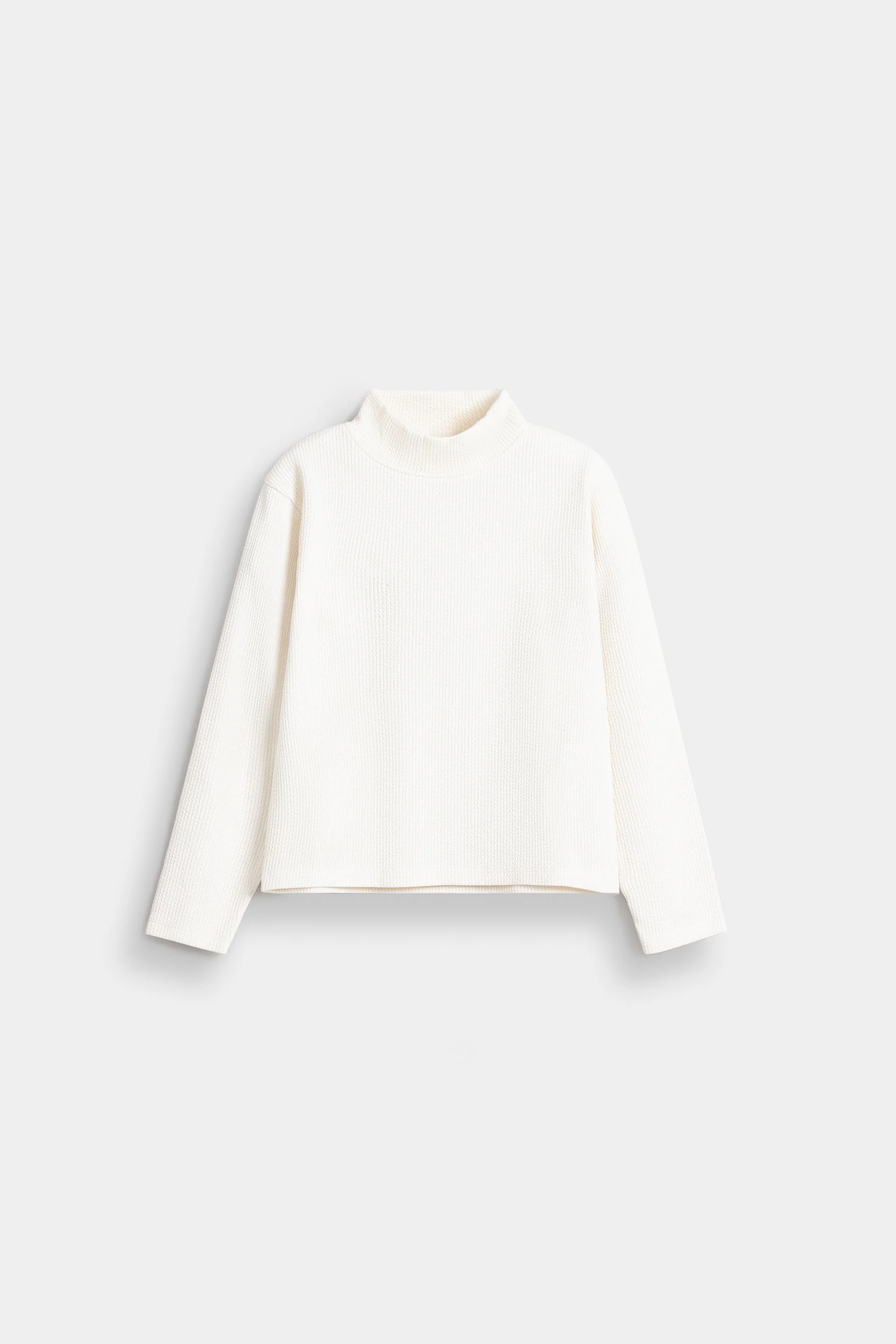 Basic Mock Neck T-Shirt - Image 6
