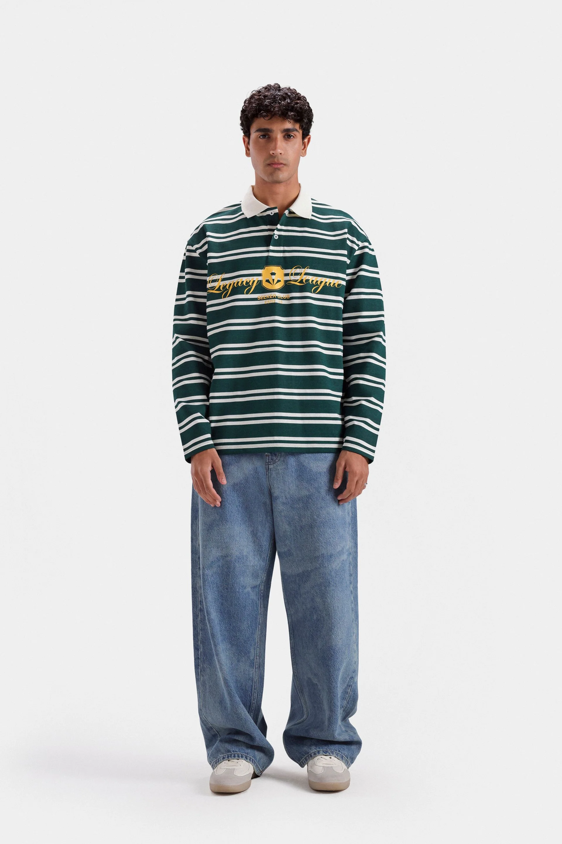 Baggy Jeans With Laser Print