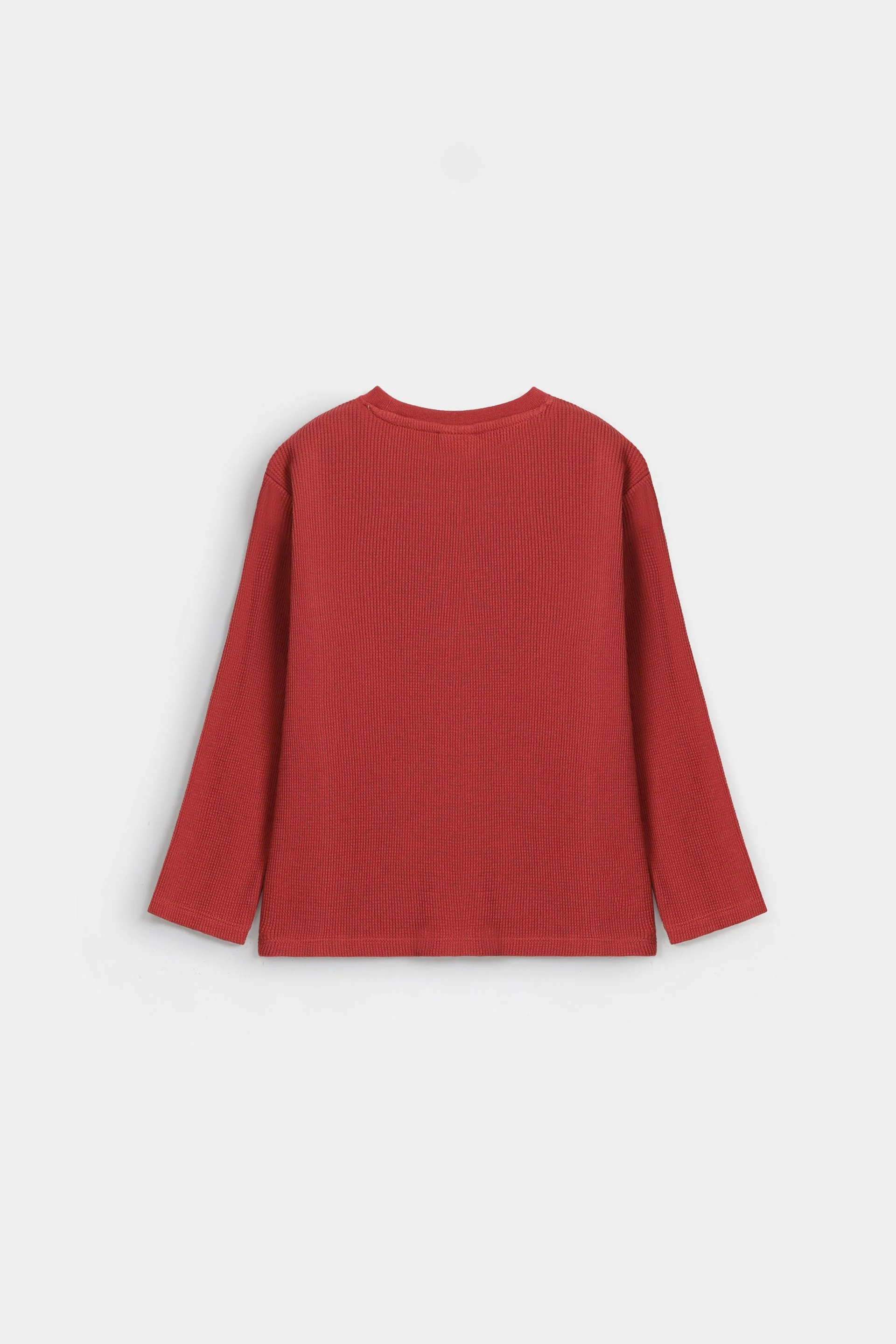 Textured Knit T-Shirt - Image 3