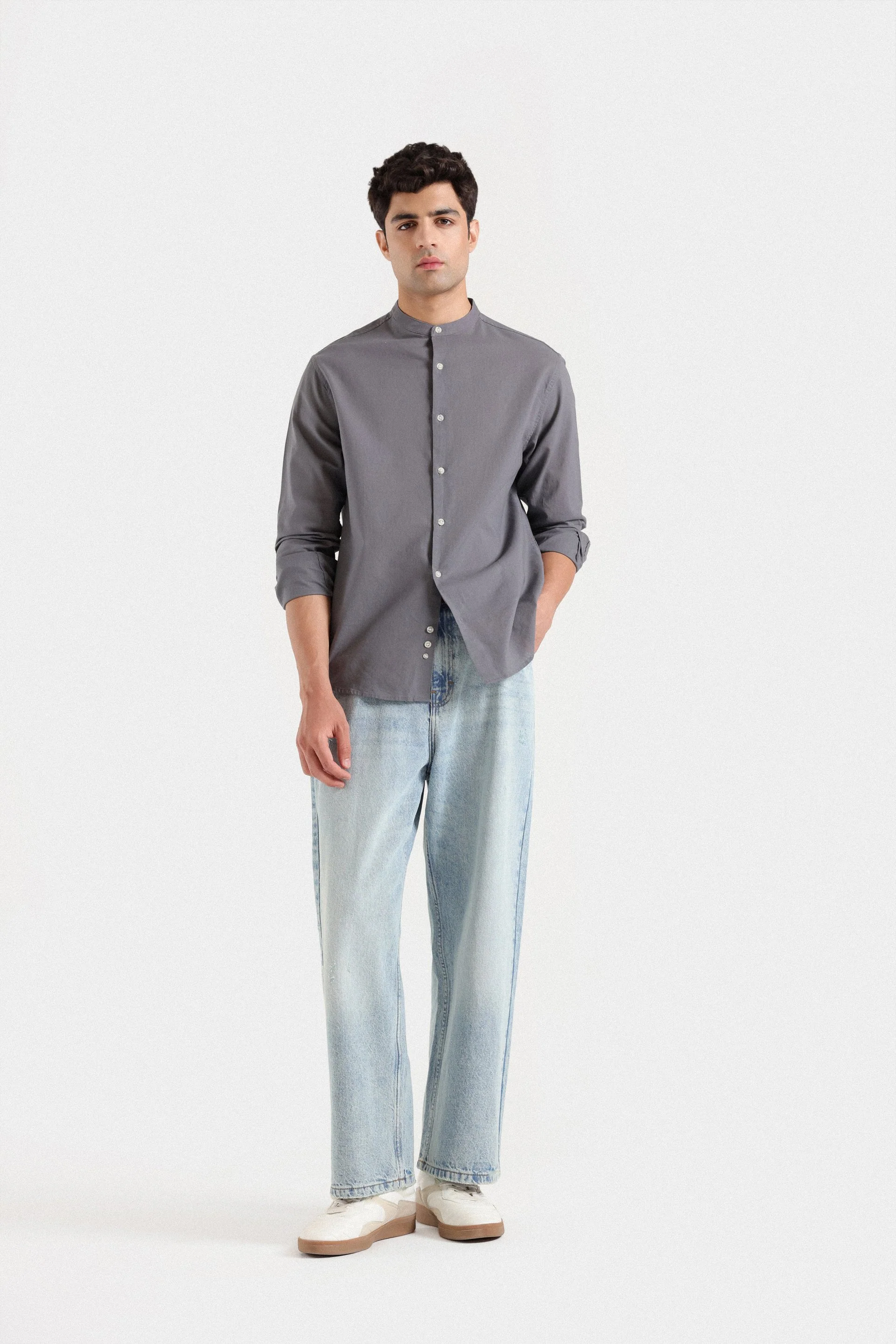 Mandarin Collar Shirt - Image 7