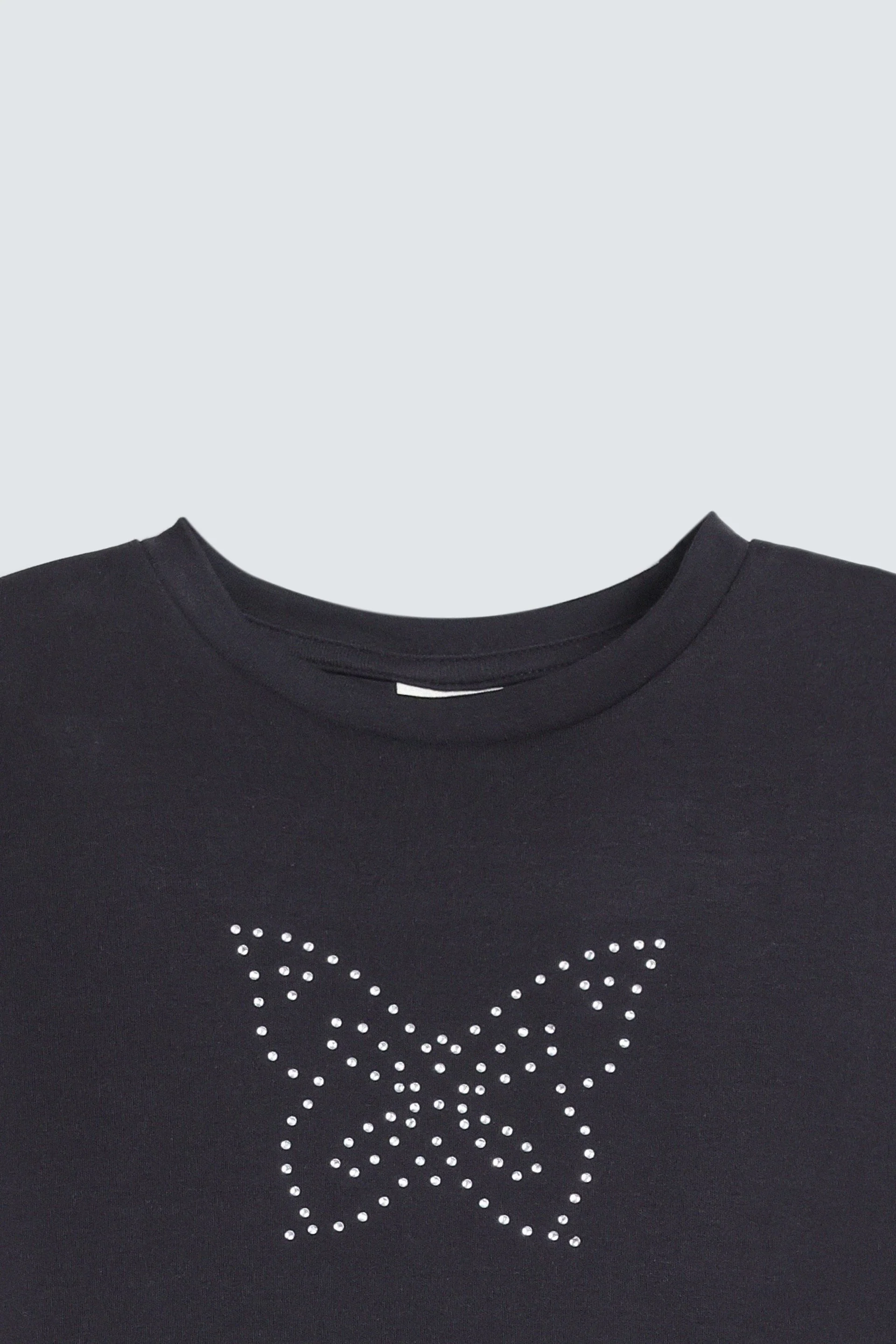 Cropped Embellished T-Shirt - Image 2