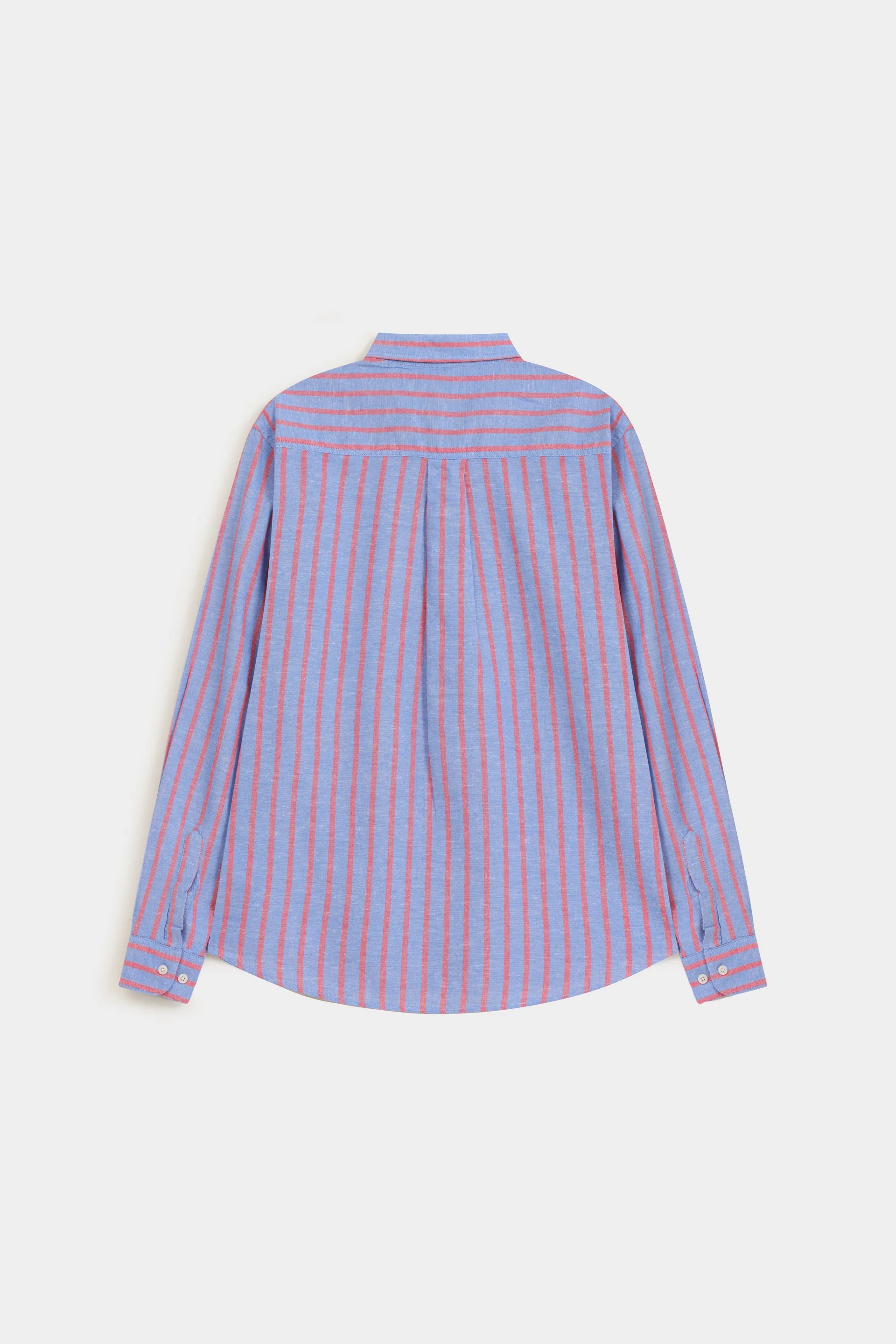 Cotton Linen Striped Shirt - Image 7