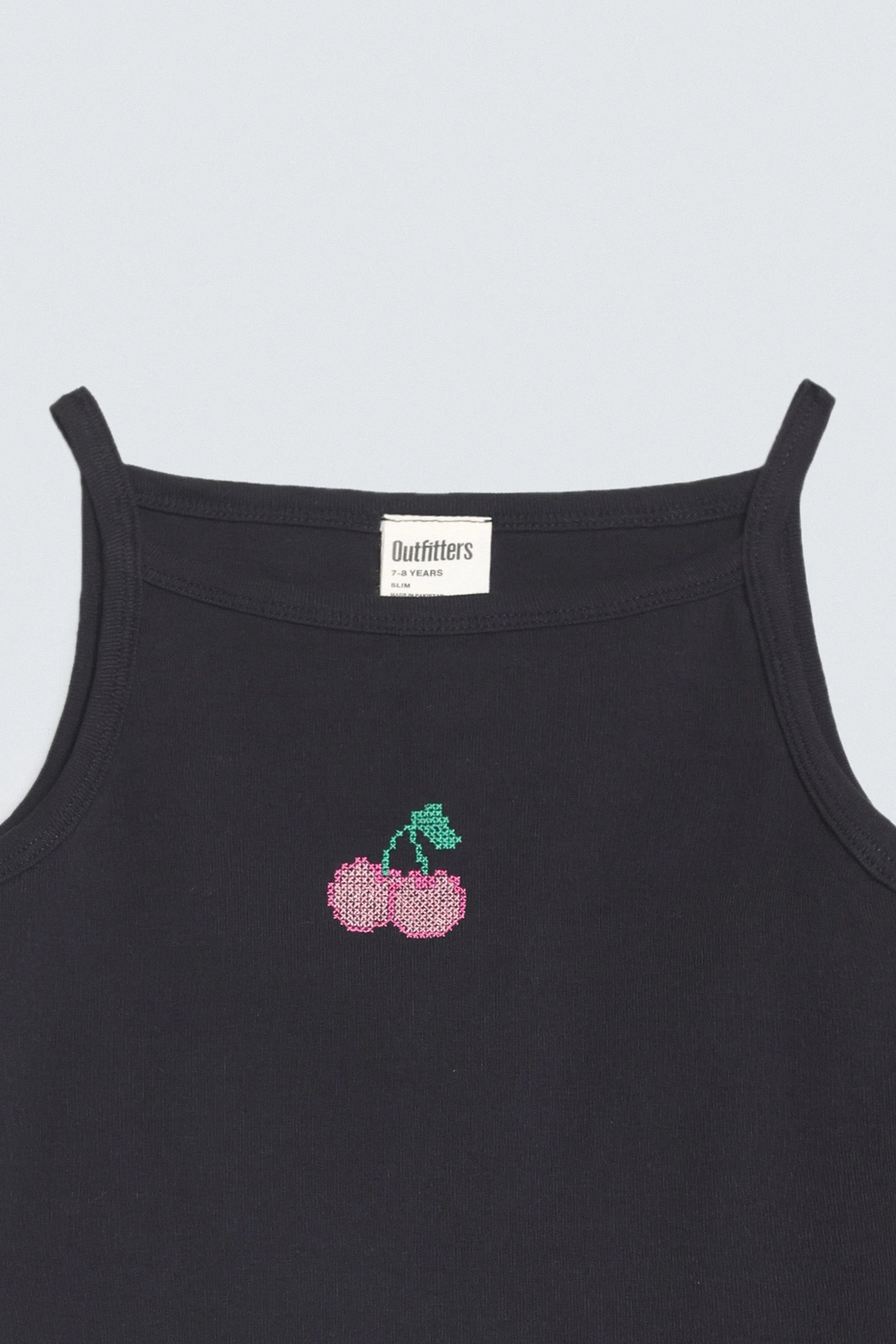 Cropped Embroidered Tank Top - Image 8